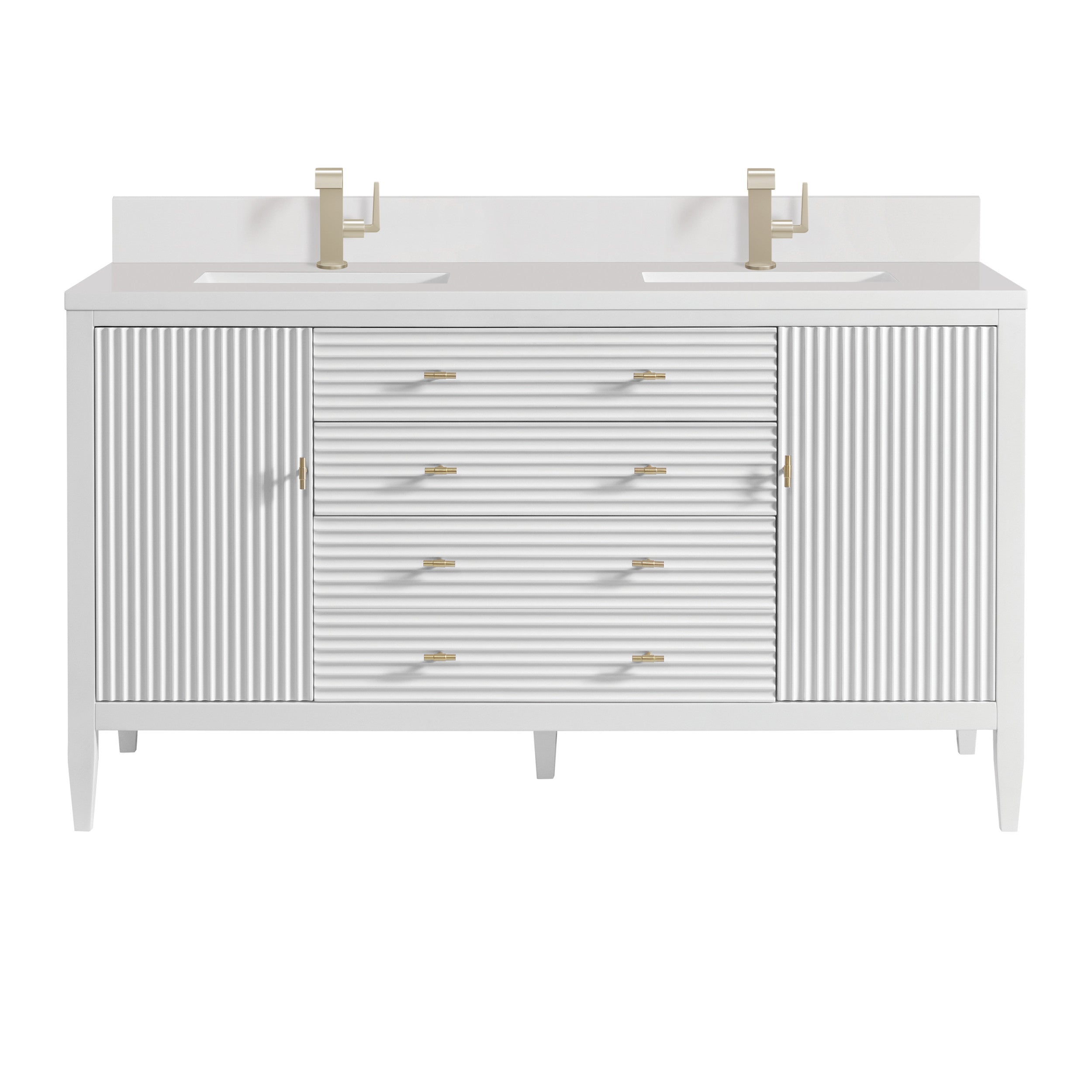 Bright White / White Zeus - 1 Faucet Hole