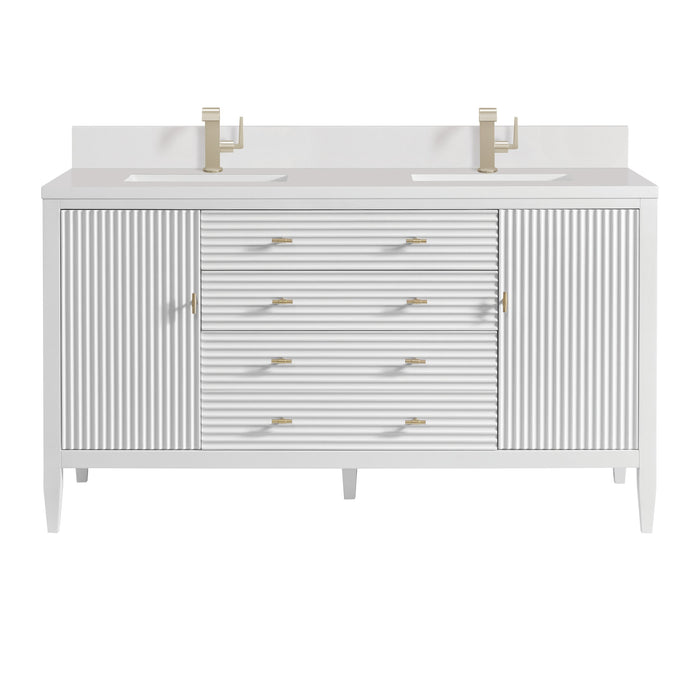Bright White / White Zeus - 1 Faucet Hole