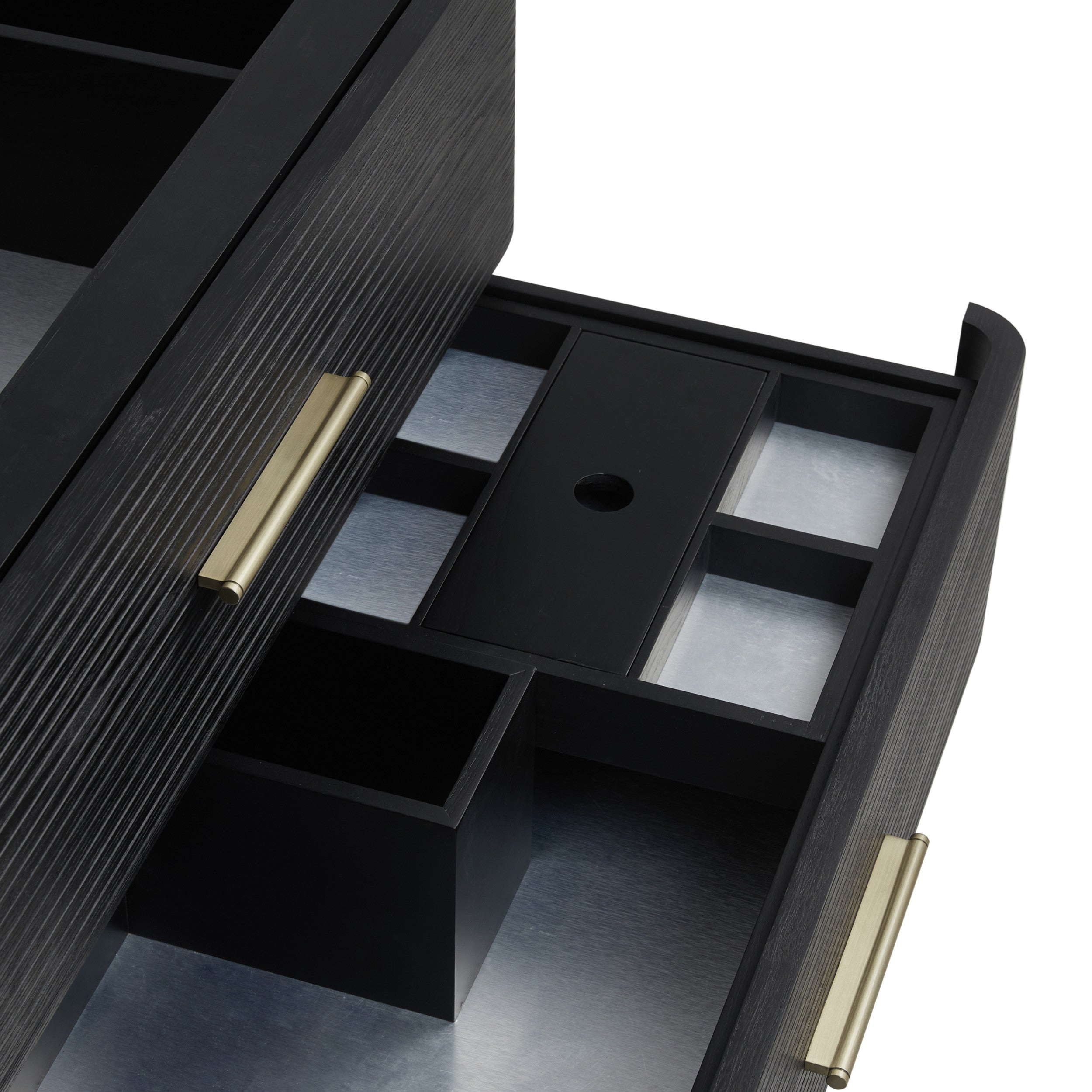 Carbon Oak / White Zeus - 1 Faucet Hole