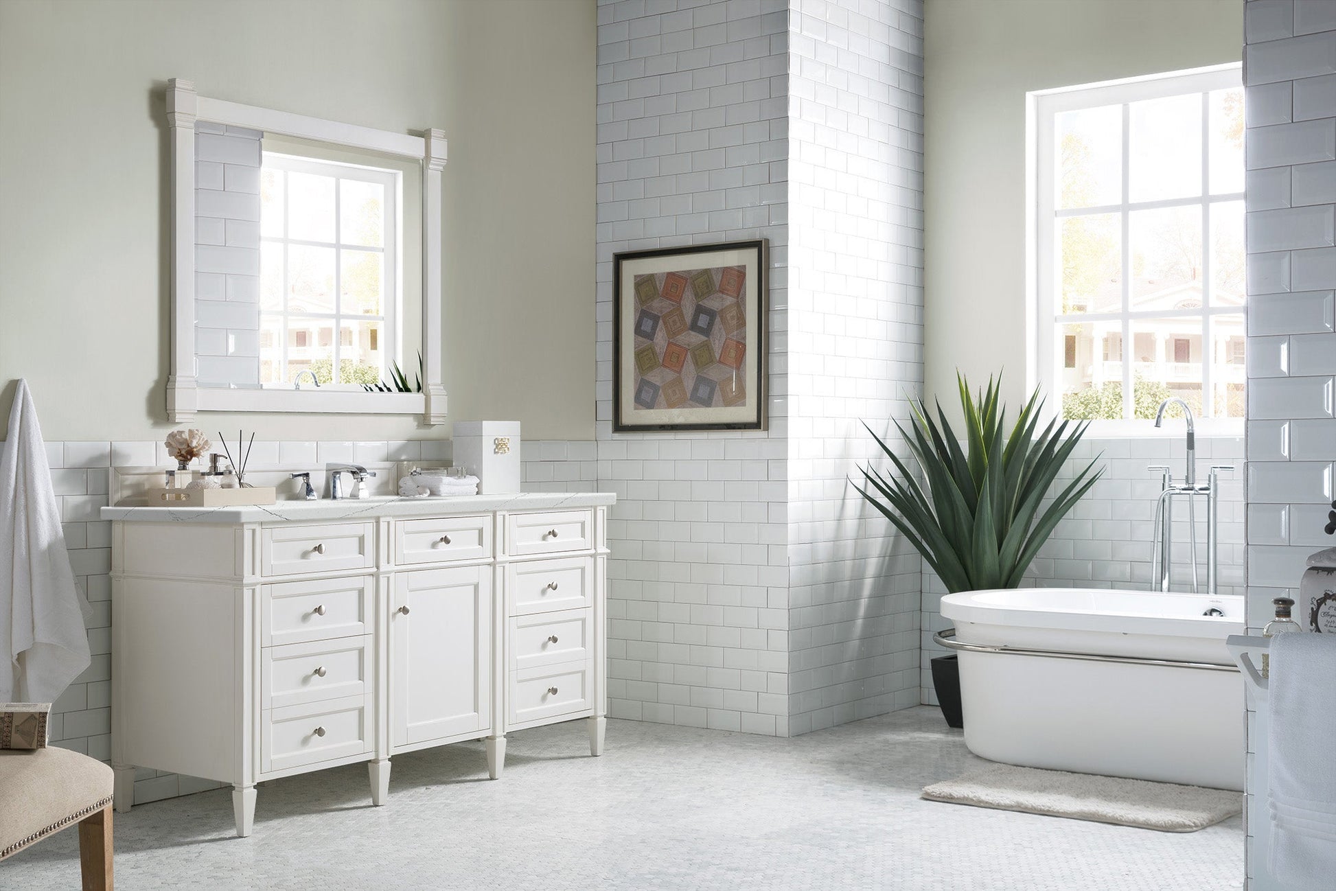 Bright White / Ethereal Noctis - 3 Faucet Holes
