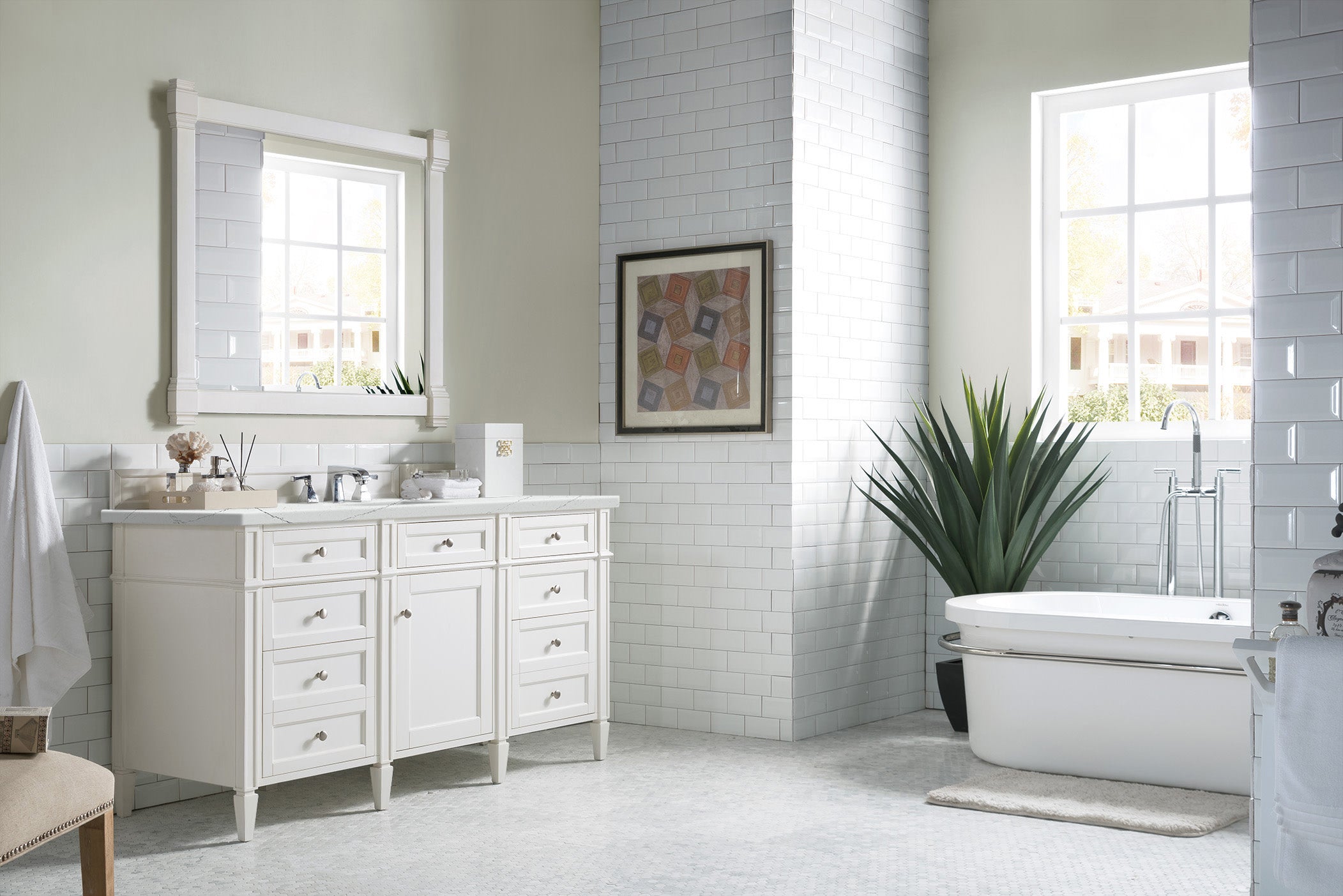 Bright White / Ethereal Noctis - 3 Faucet Holes