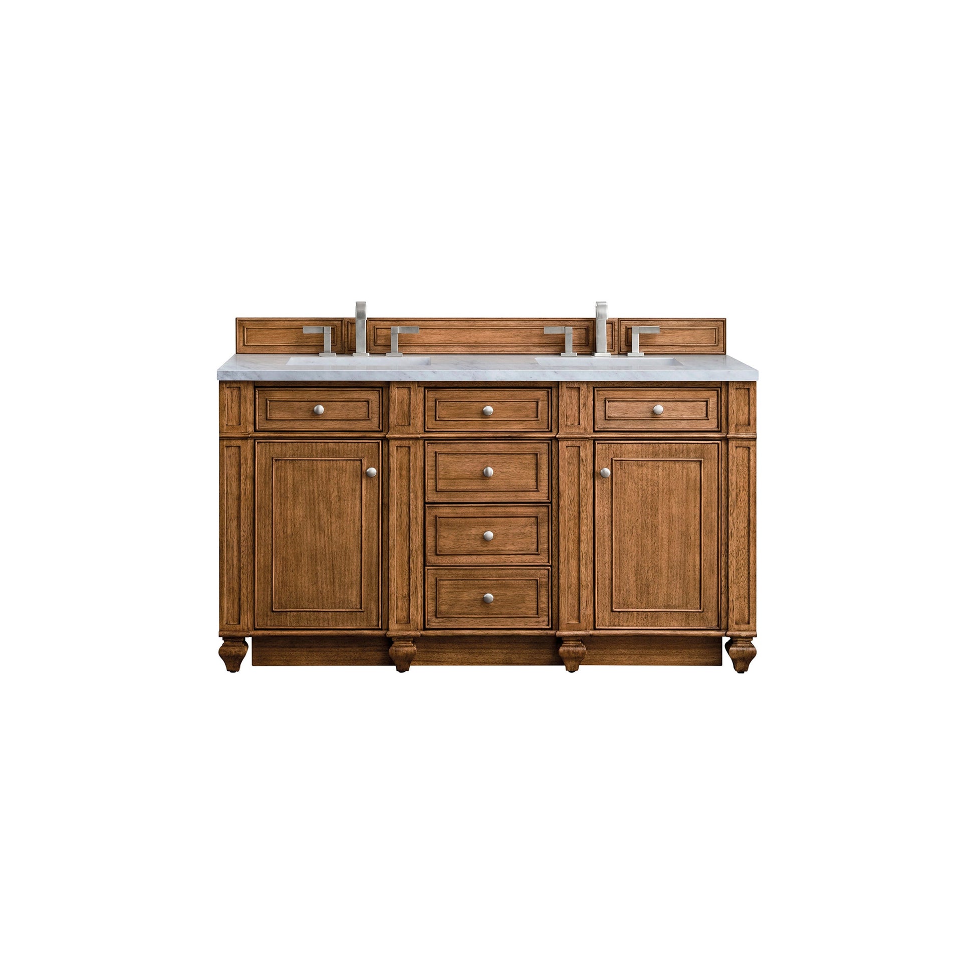 Saddle Brown / Carrara White - 3 Faucet Holes