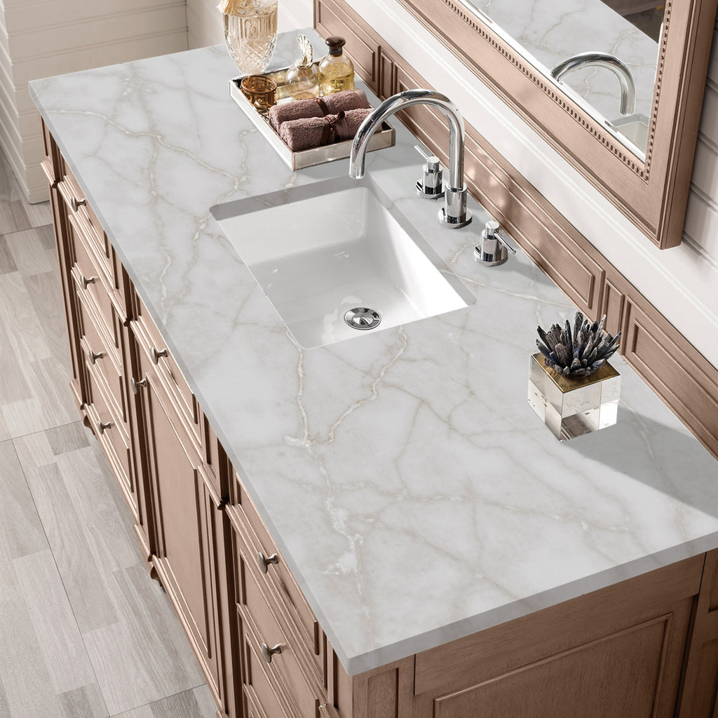 Whitewashed Walnut / Victorian Silver - 3 Faucet Holes