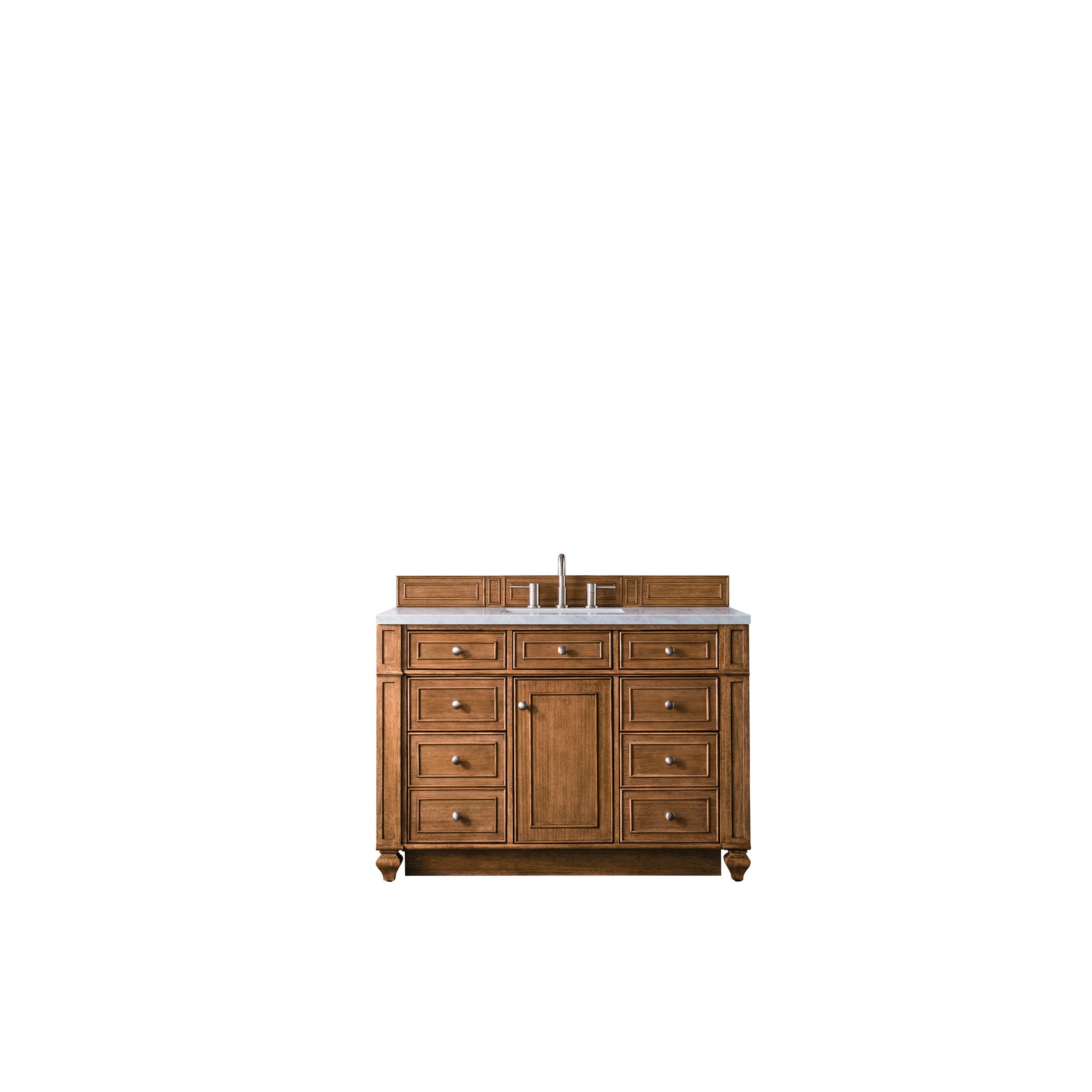 Saddle Brown / Eternal Jasmine Pearl - 3 Faucet Holes