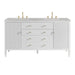 Bright White / Eternal Jasmine Pearl - 3 Faucet Holes