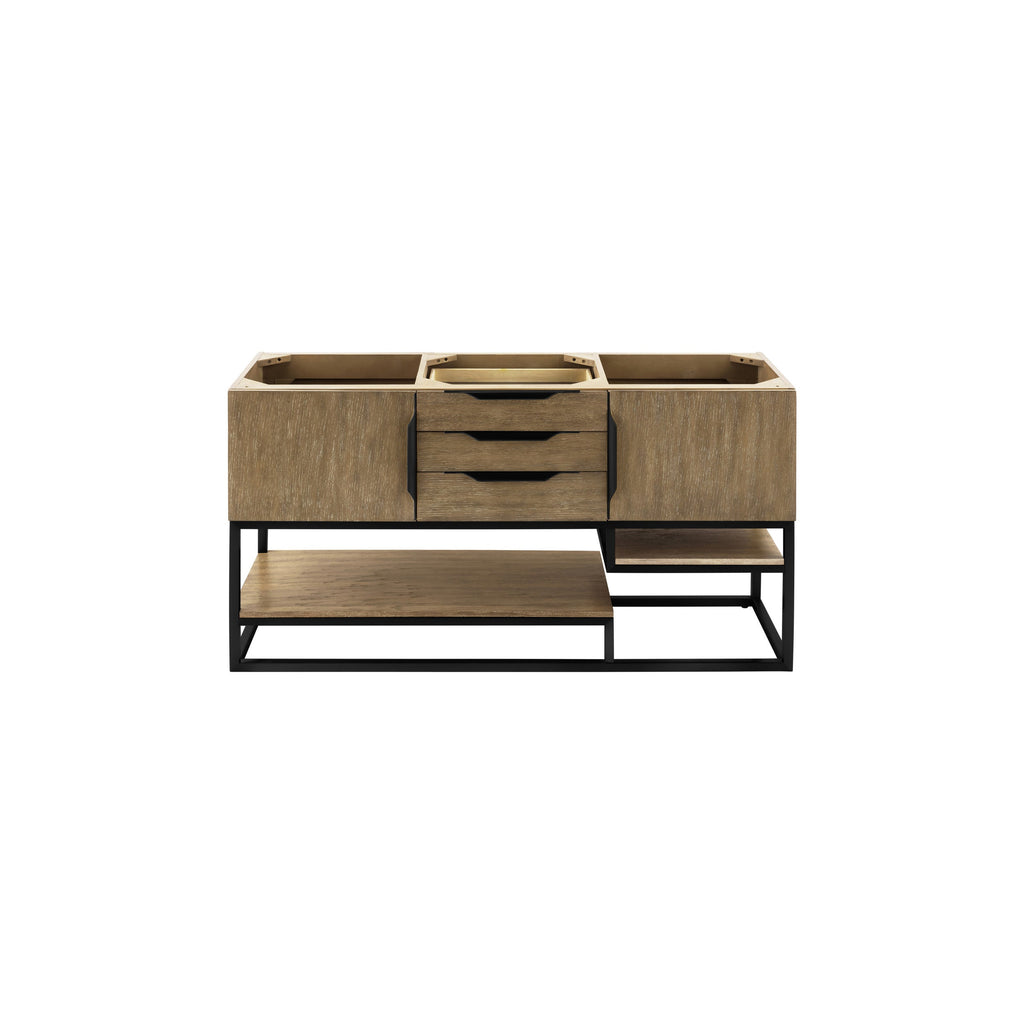 Latte Oak / Matte Black - 1 Faucet Hole
