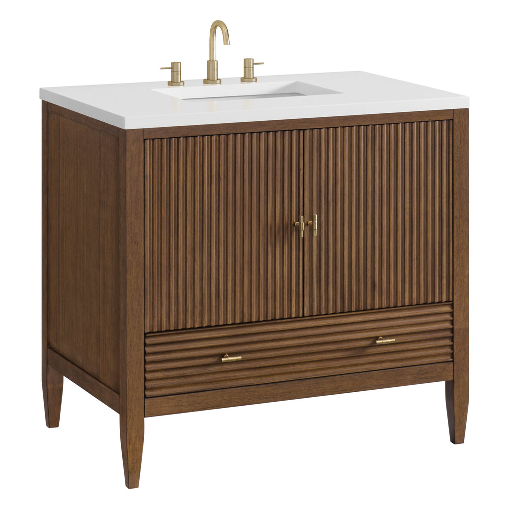 Mid-Century Walnut / No Countertop