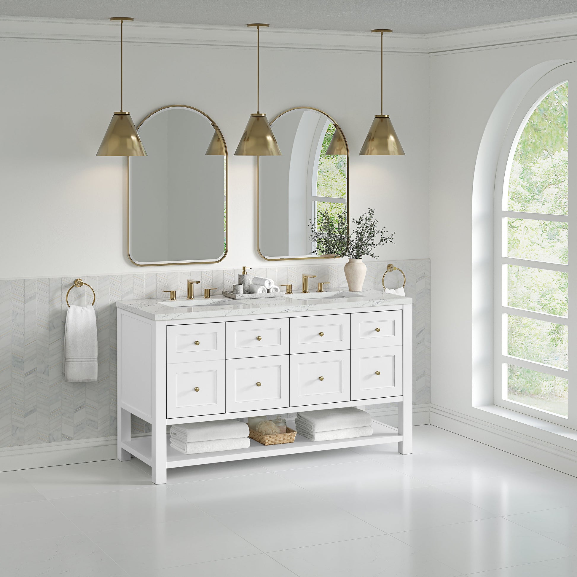 Bright White / Ethereal Noctis - 3 Faucet Holes