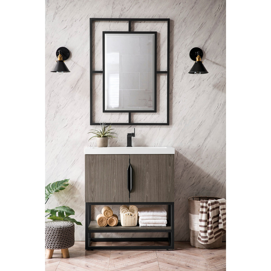 Ash Gray / Matte Black / Glossy White - 1 Faucet Hole