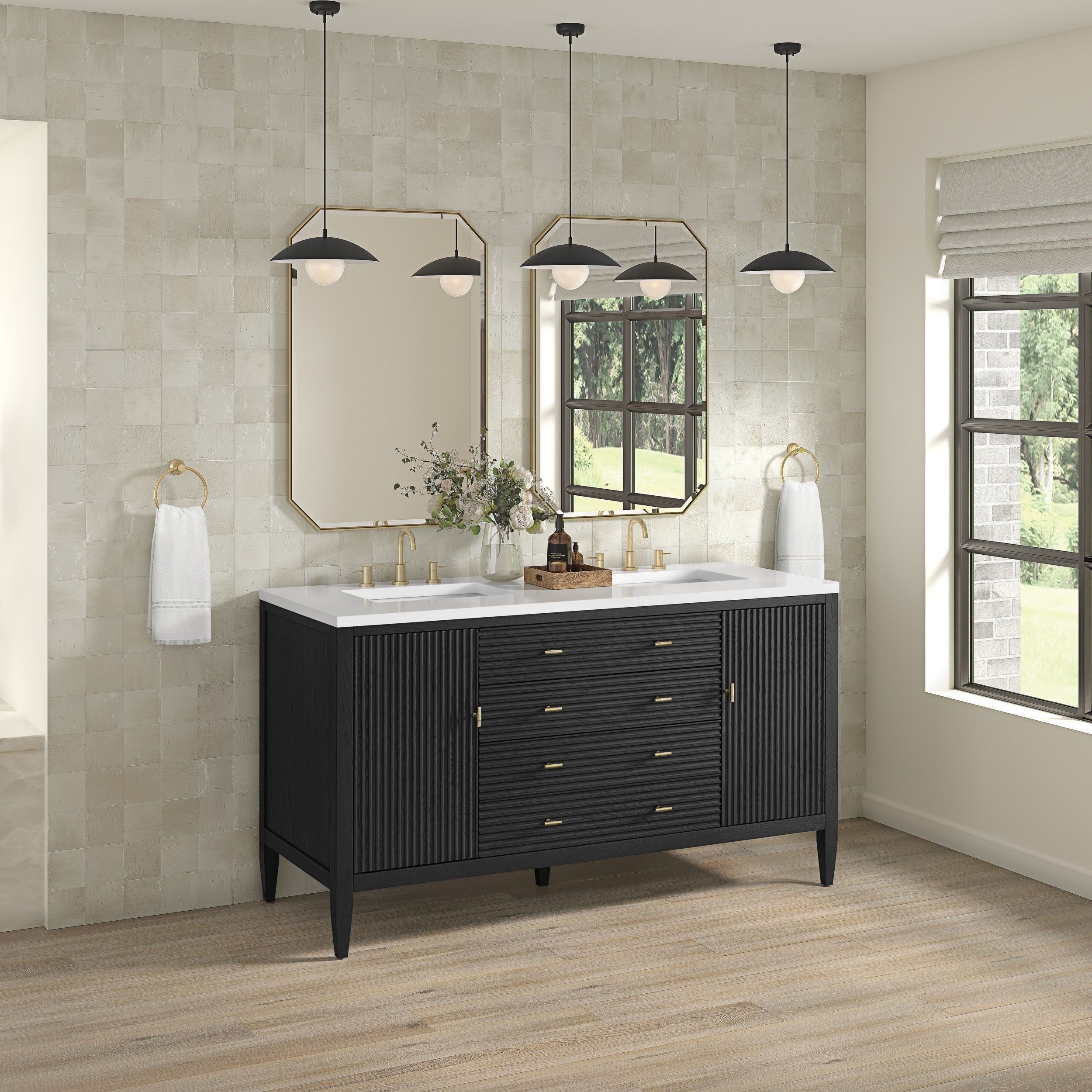Carbon Oak / No Countertop