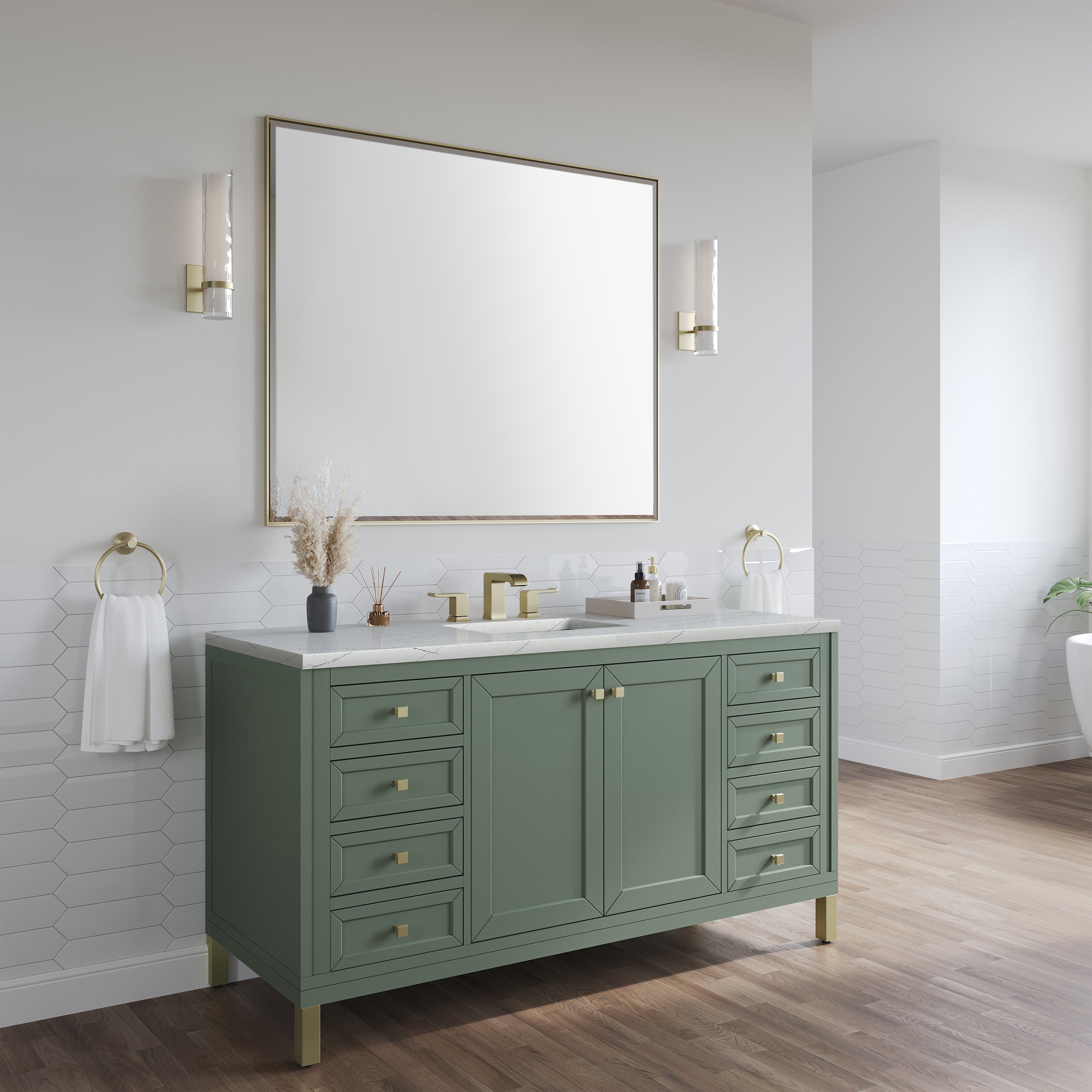 Smokey Celadon / Ethereal Noctis - 3 Faucet Holes