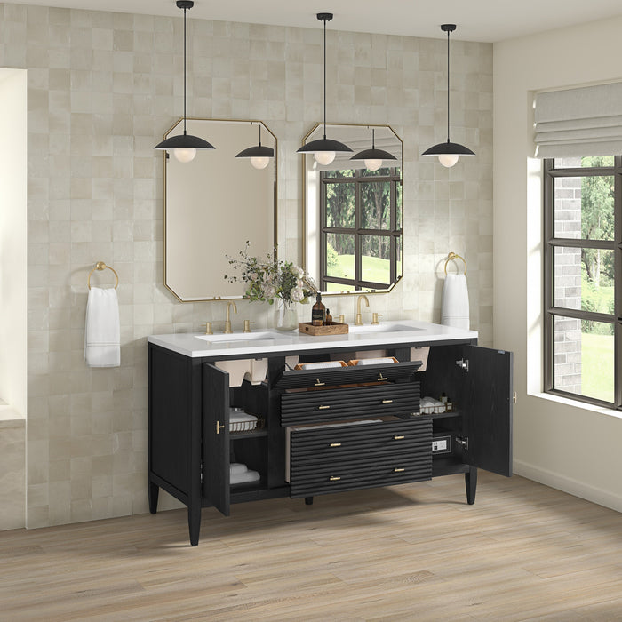 Carbon Oak / White Zeus - 3 Faucet Holes