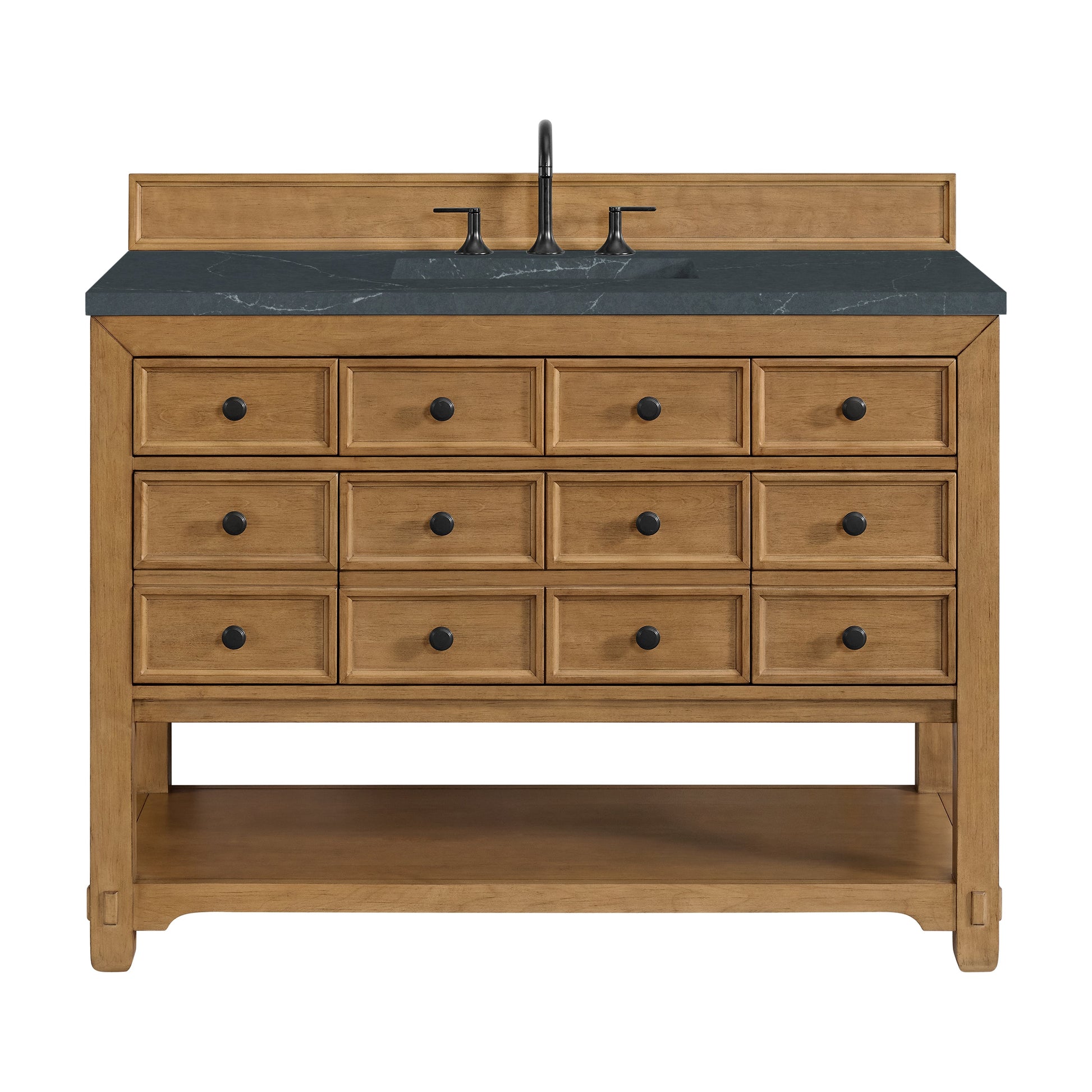 Amber Birch / Charcoal Soapstone - 3 Faucet Holes