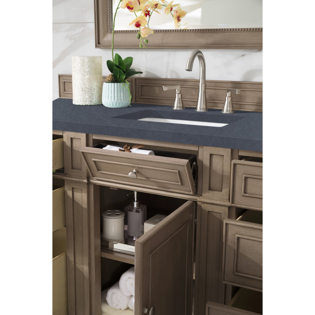 Whitewashed Walnut / Charcoal Soapstone - 3 Faucet Holes