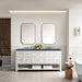Bright White / Charcoal Soapstone - 3 Faucet Holes