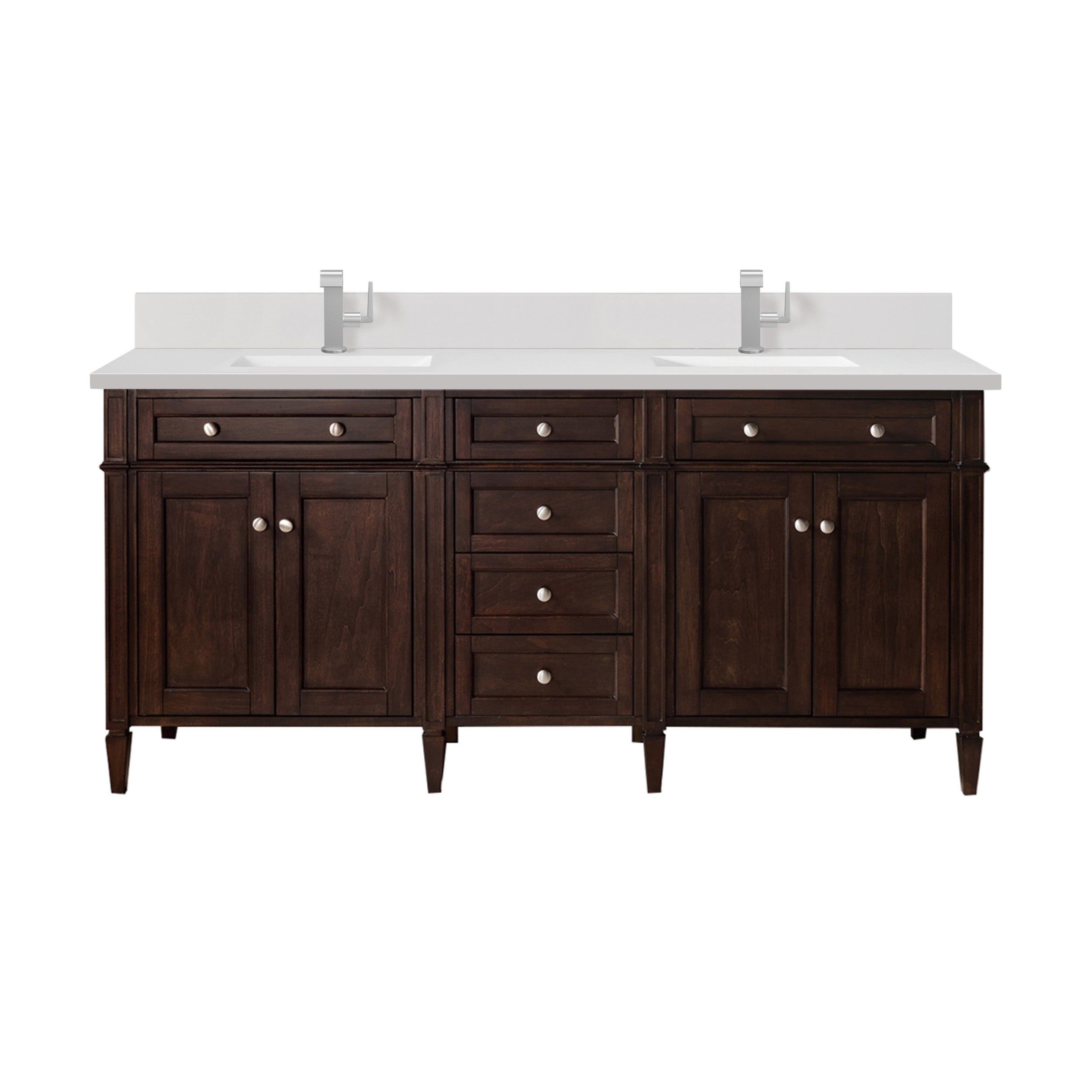 Burnished Mahogany / White Zeus - 1 Faucet Hole