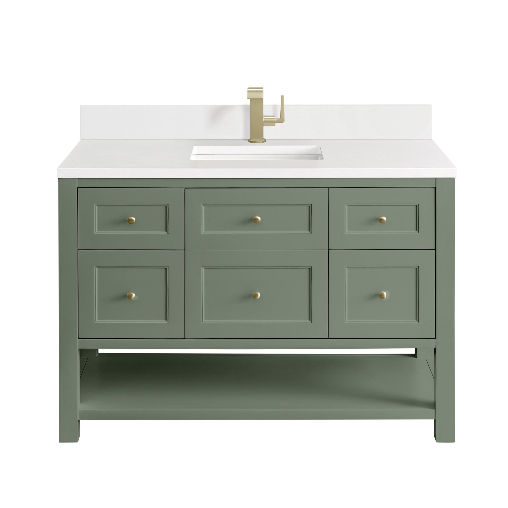 Smokey Celadon / White Zeus - 1 Faucet Hole