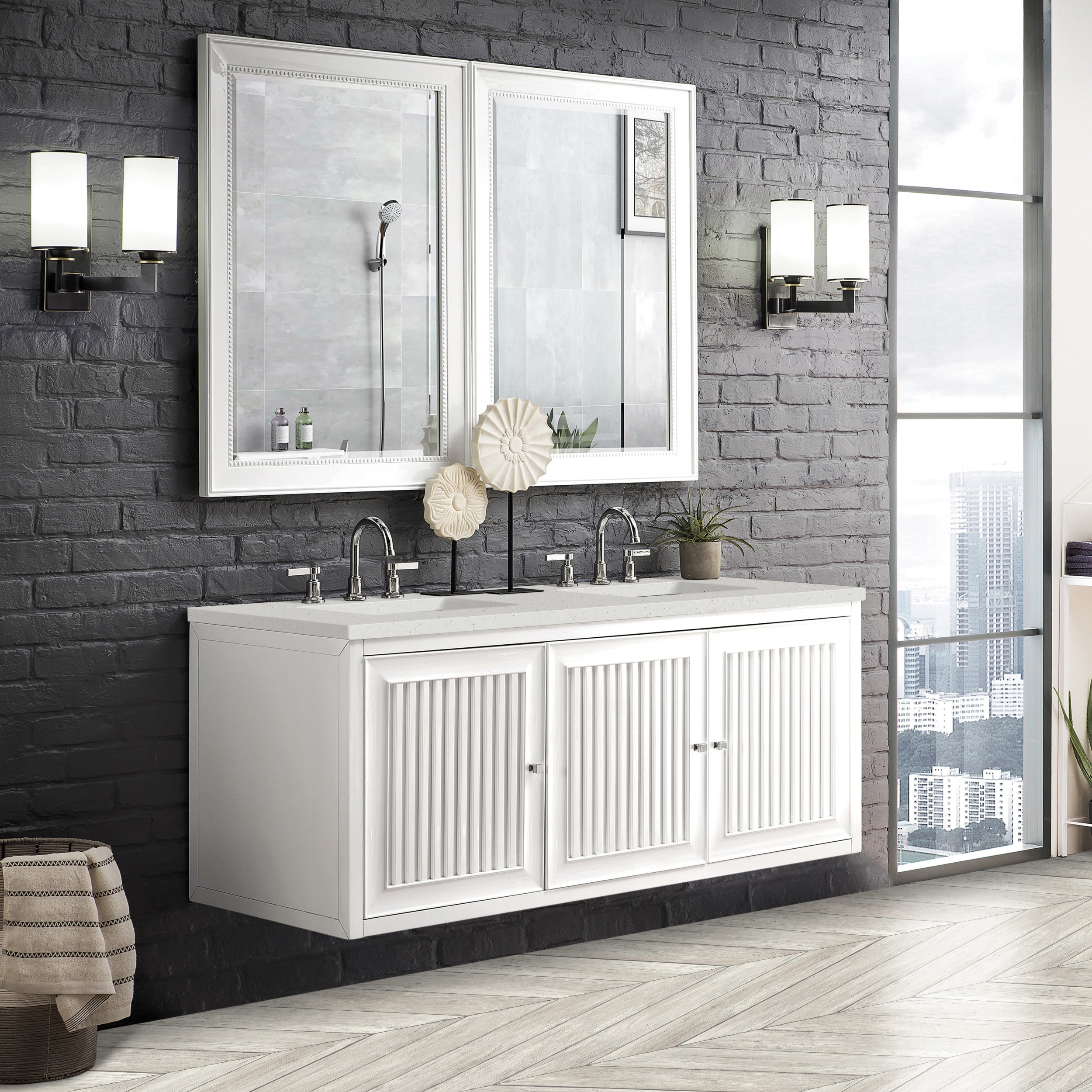 Glossy White / Lime Delight - 3 Faucet Holes