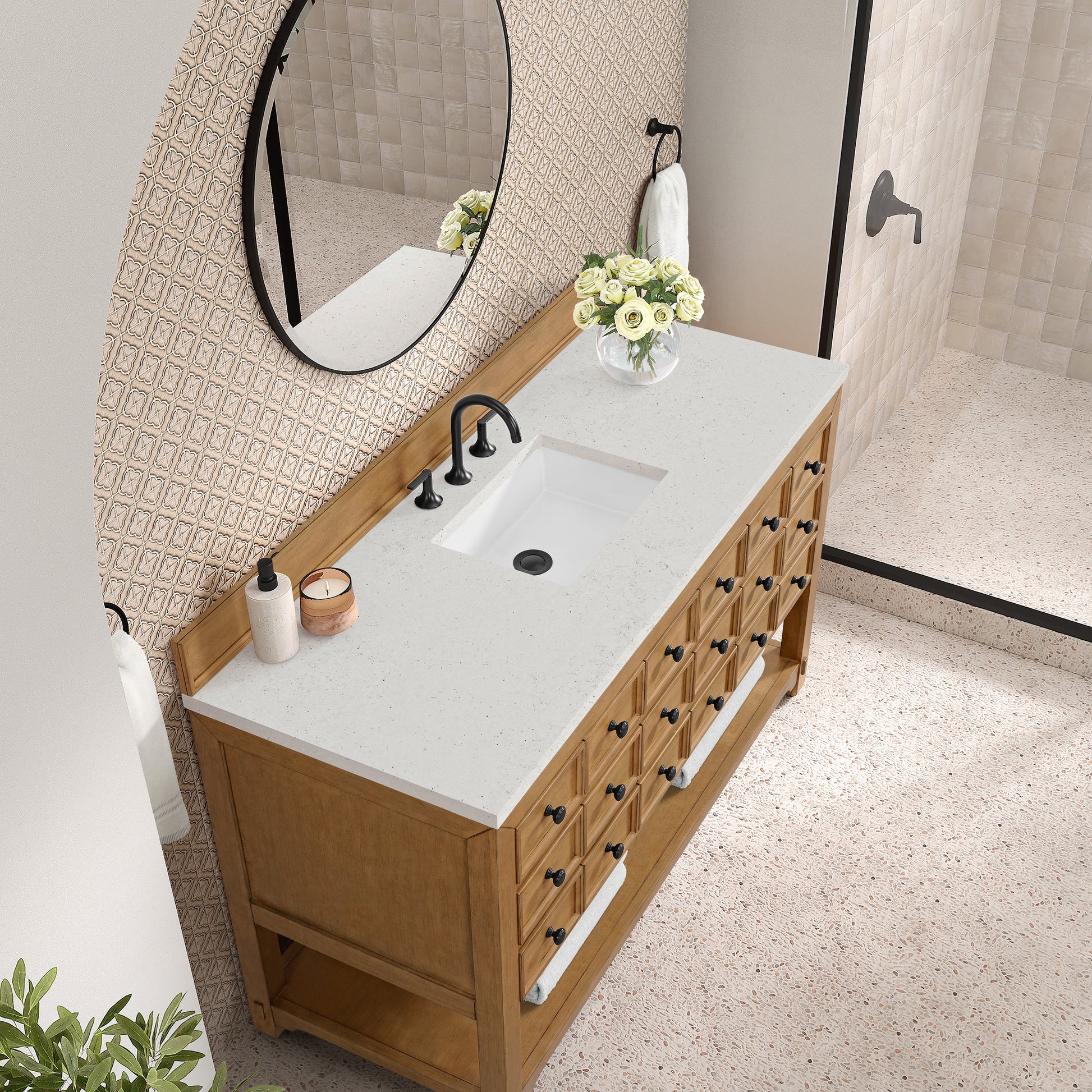 Amber Birch / Lime Delight - 3 Faucet Holes