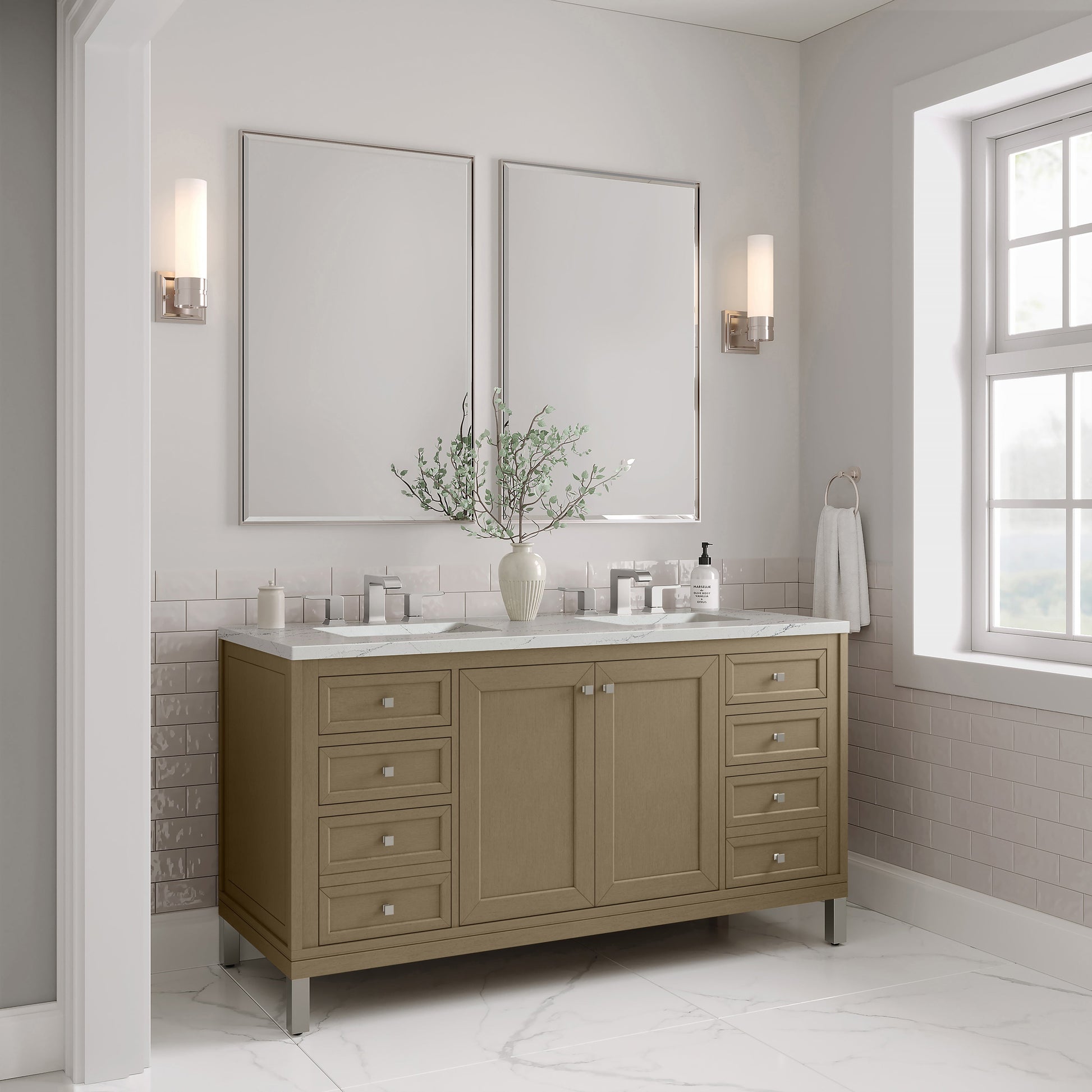 Walnut Whisper / Ethereal Noctis - 3 Faucet Holes