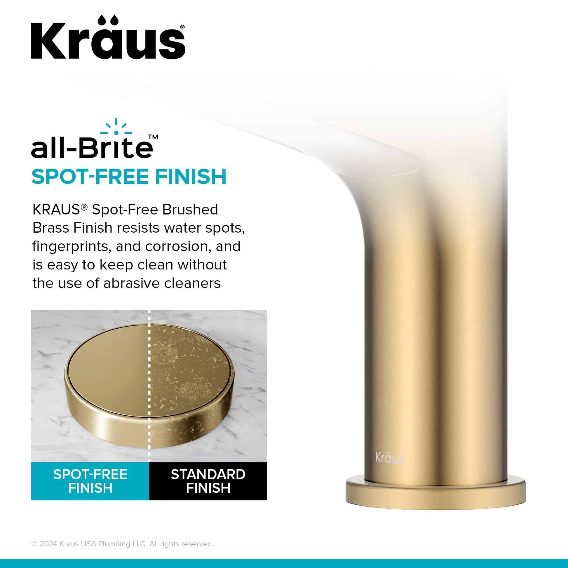 Spot Free Brushed Brass