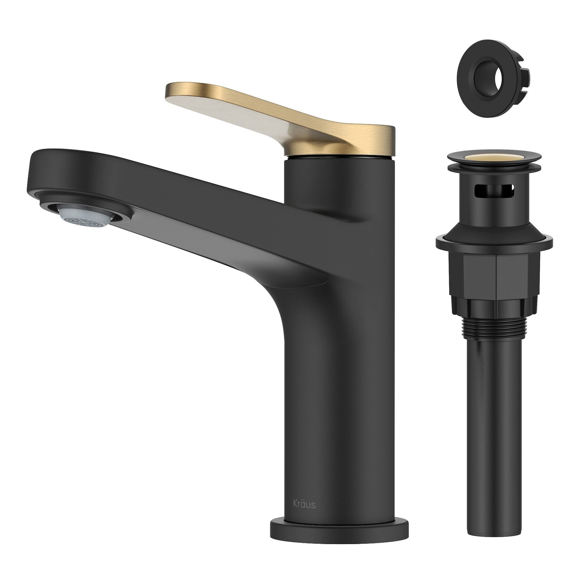 Spot Free Brushed Brass / Matte Black