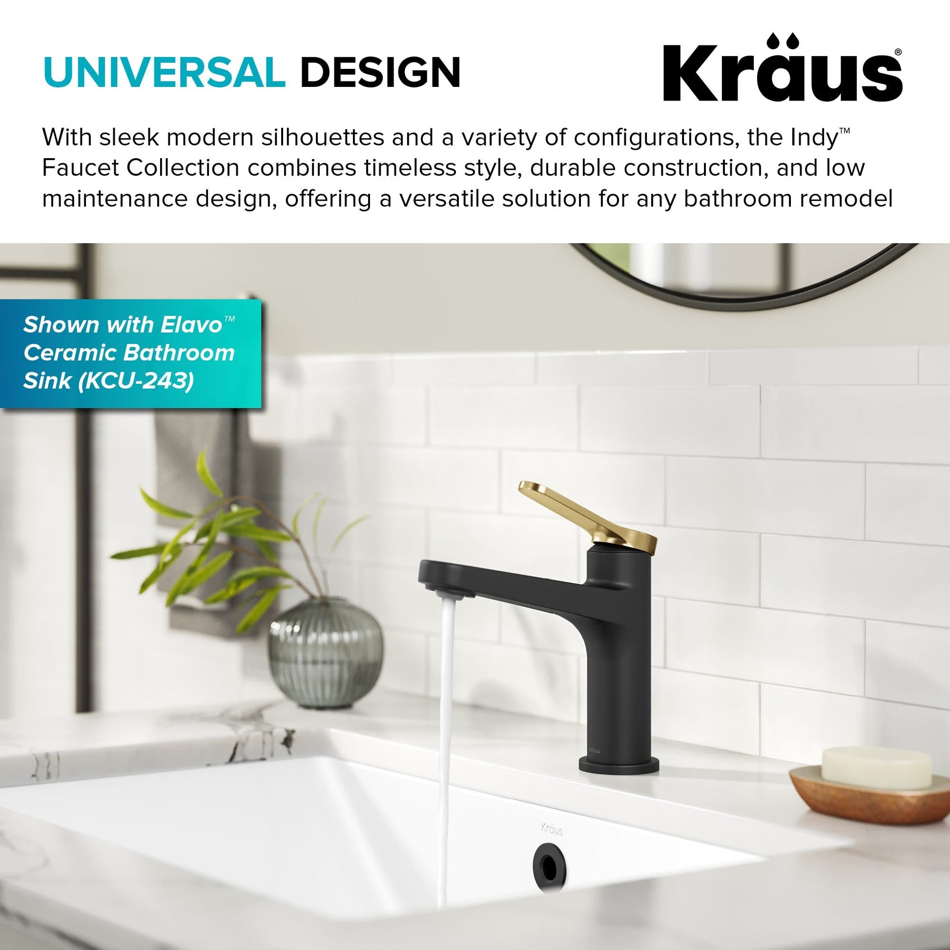 Spot Free Brushed Brass / Matte Black