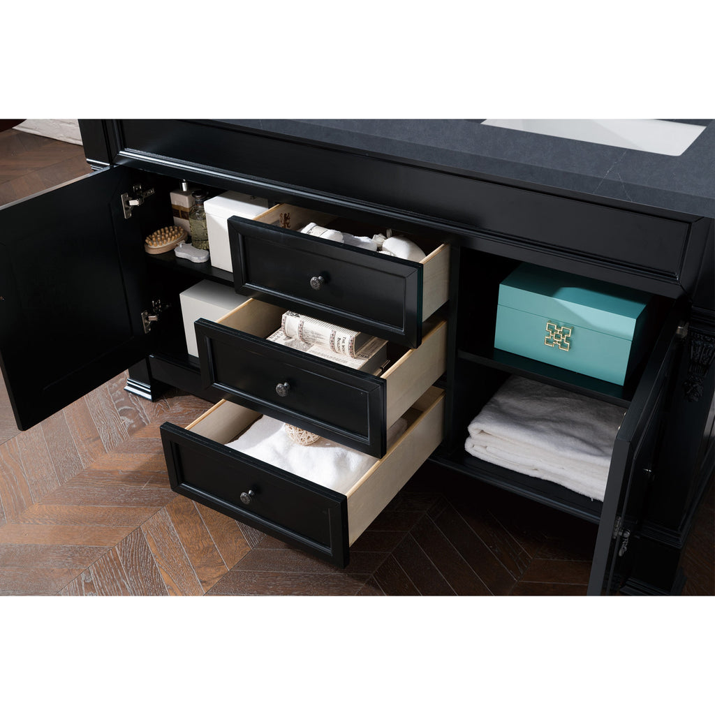 Antique Black / Charcoal Soapstone - 3 Faucet Holes