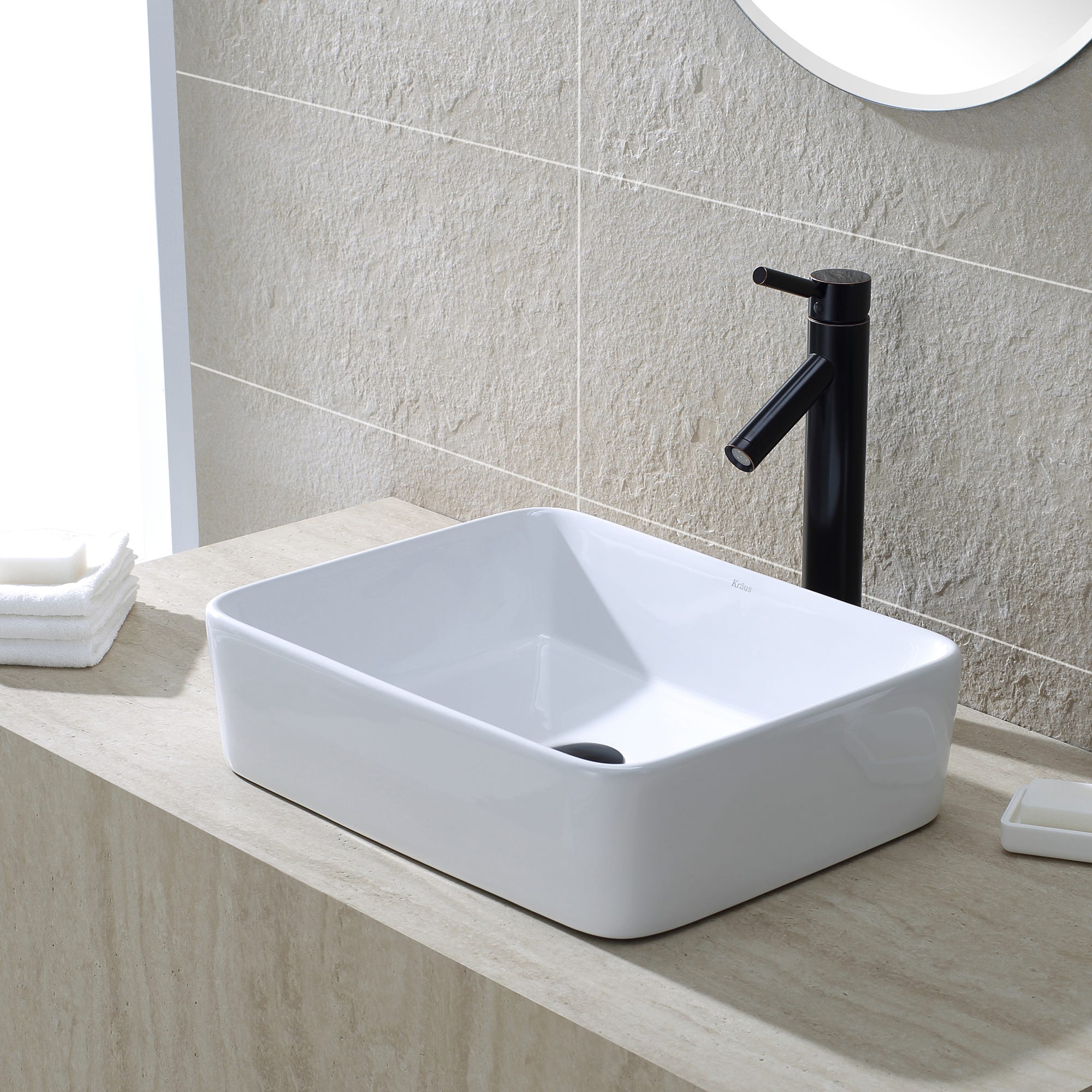 White / Oil Rubbed Bronze
