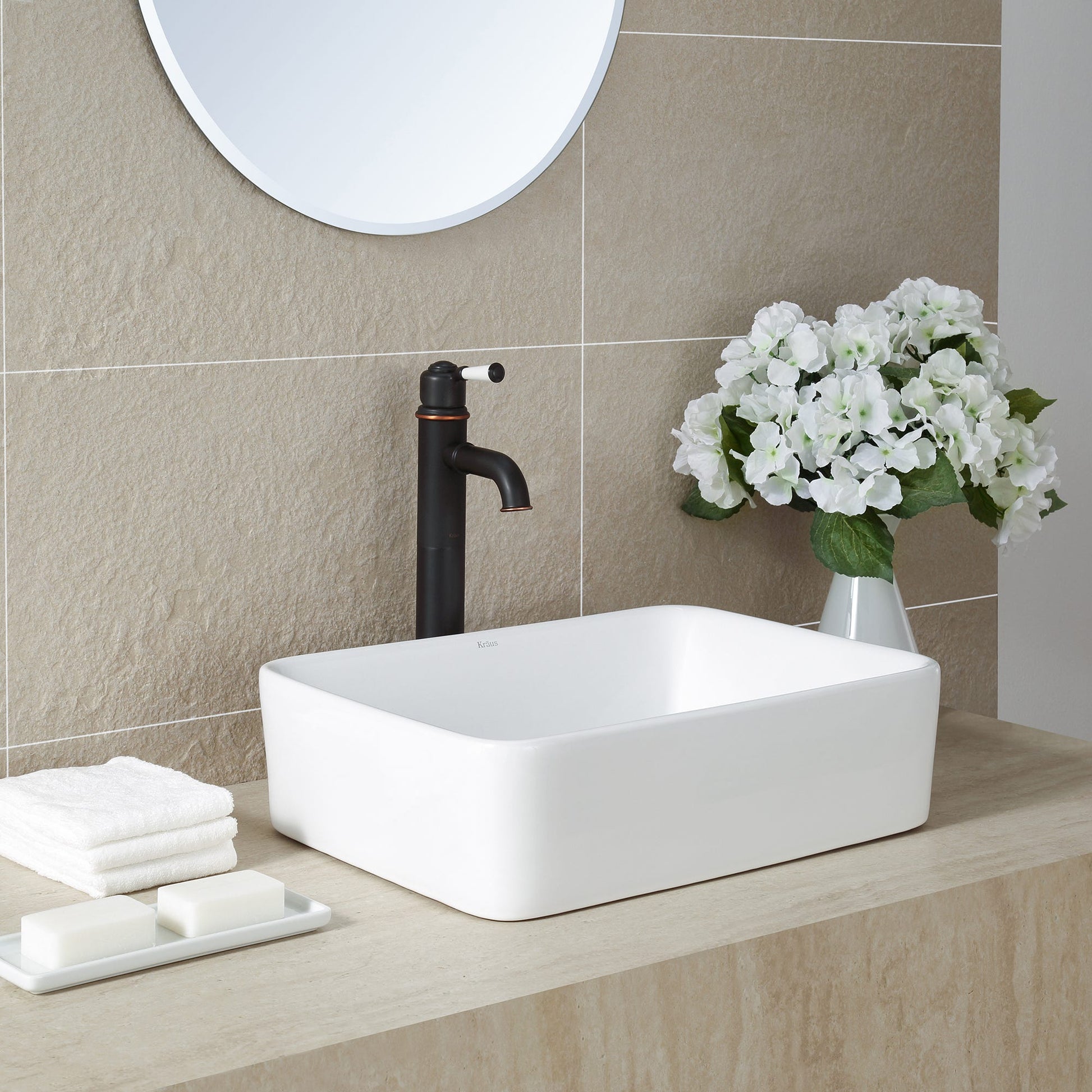 White / Oil Rubbed Bronze