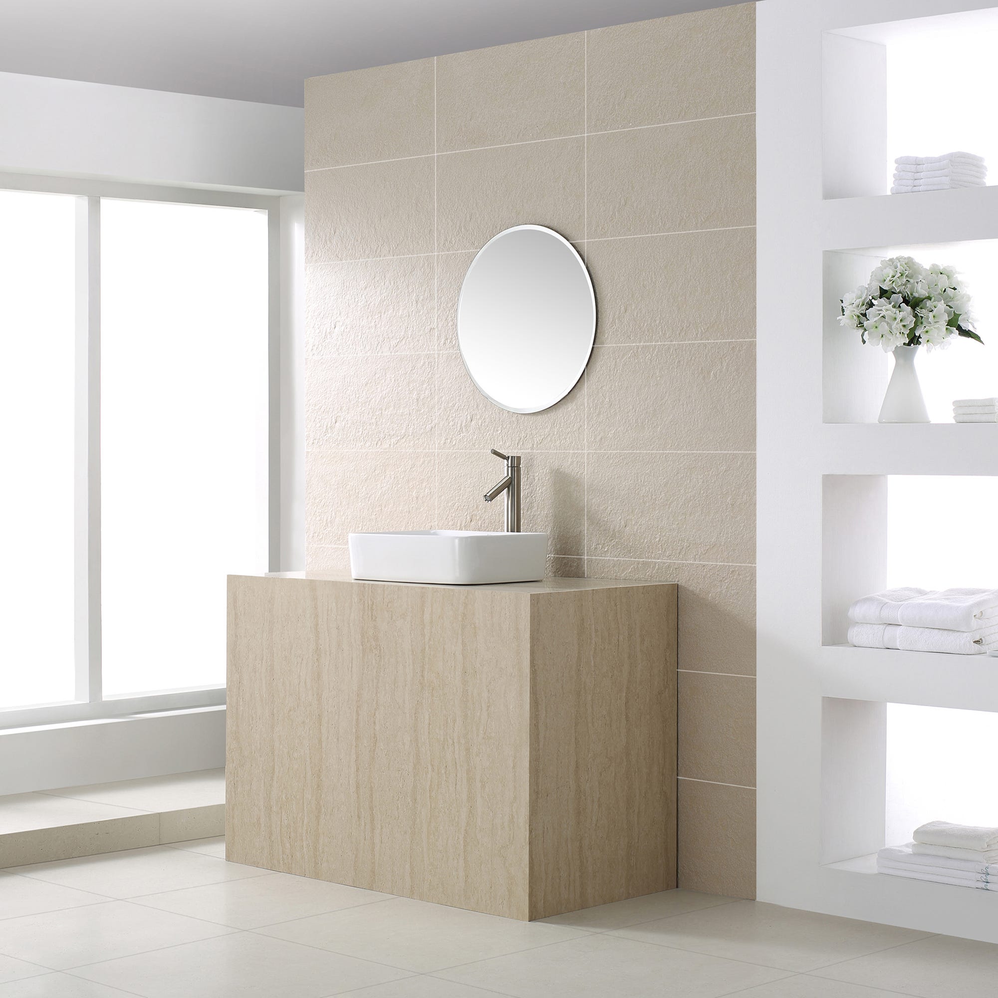 White / Satin Nickel