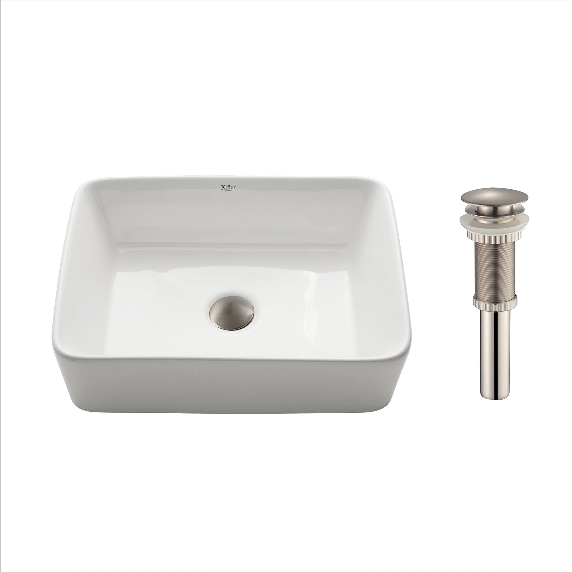 White / Satin Nickel