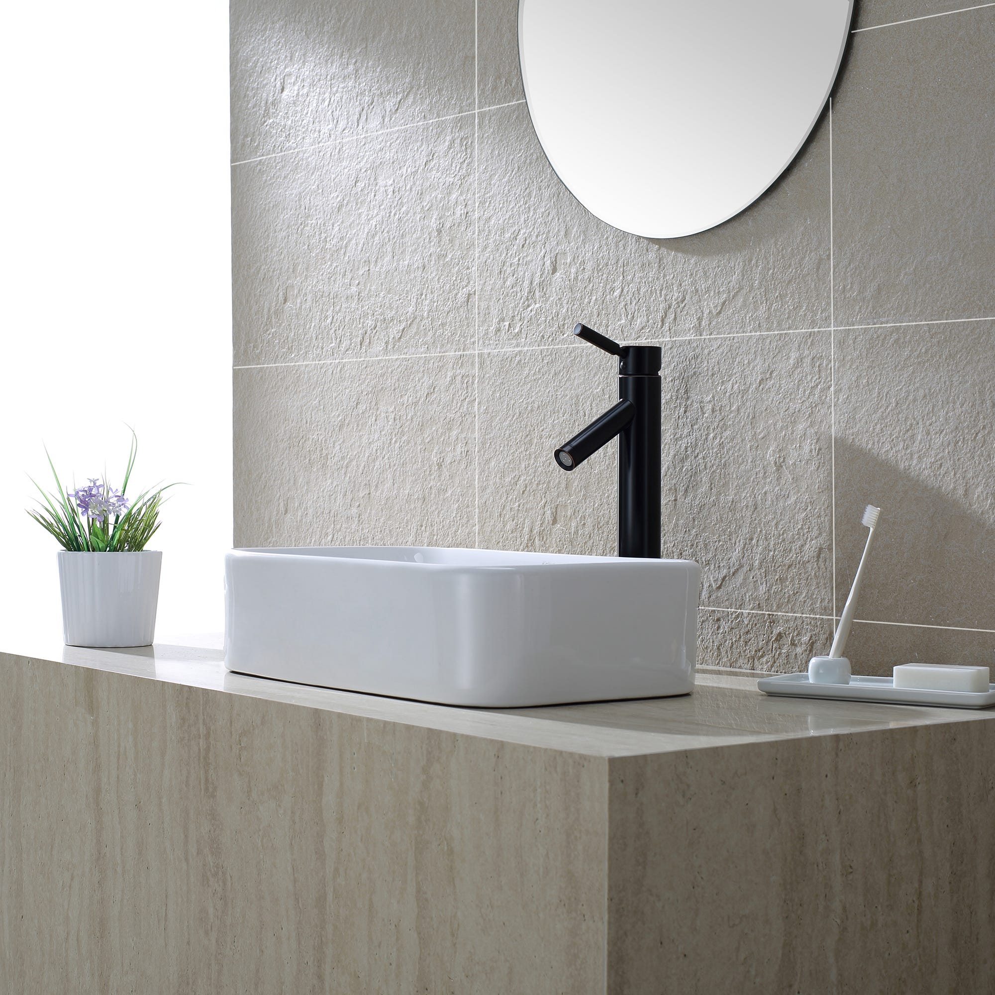 White / Oil Rubbed Bronze
