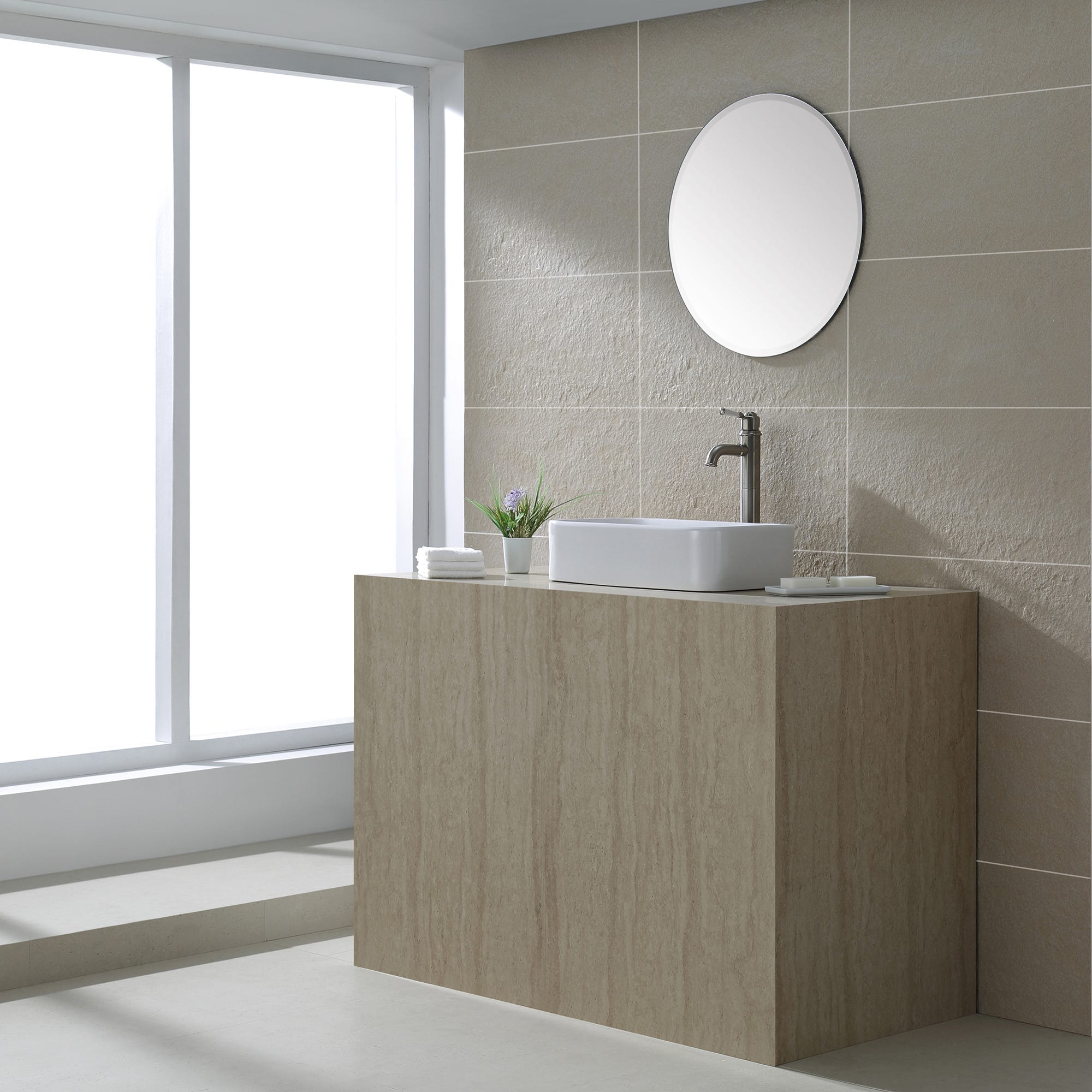 White / Satin Nickel