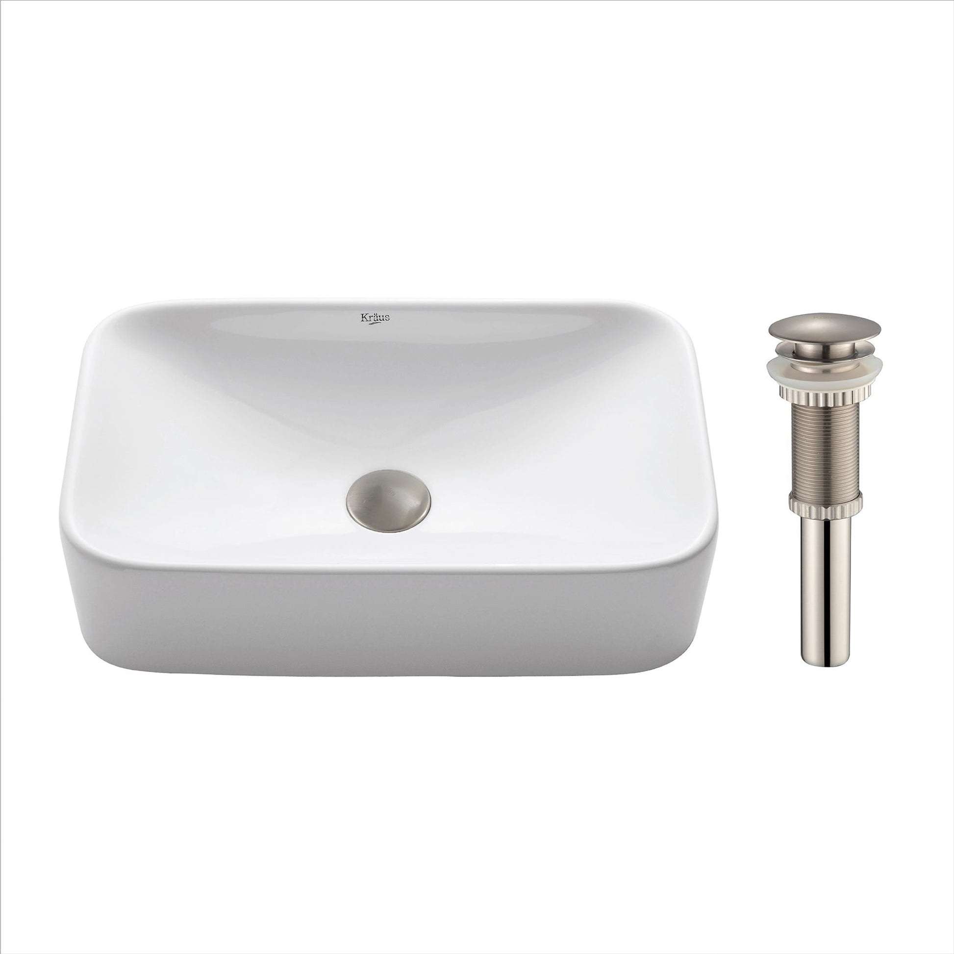 White / Satin Nickel