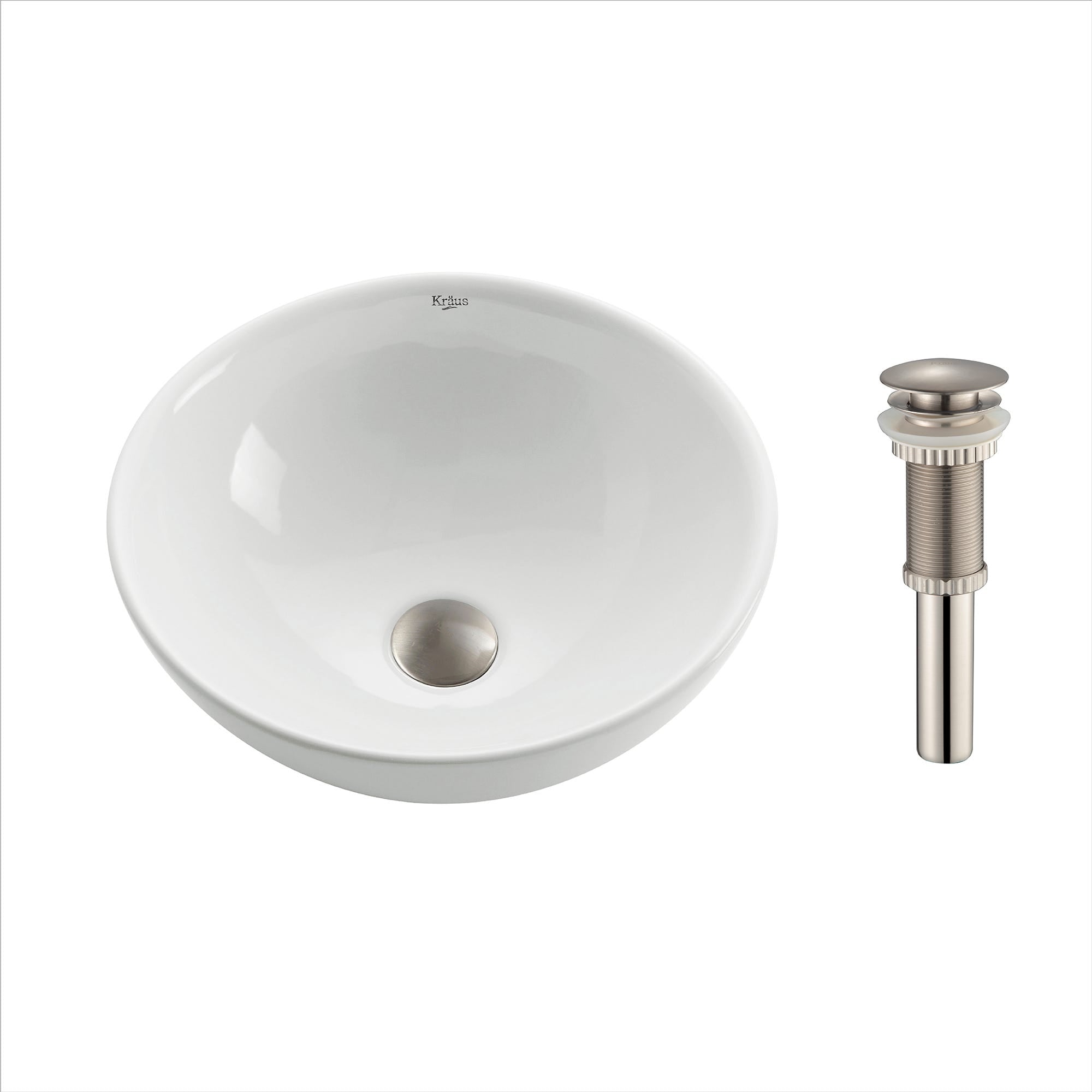 White / Satin Nickel