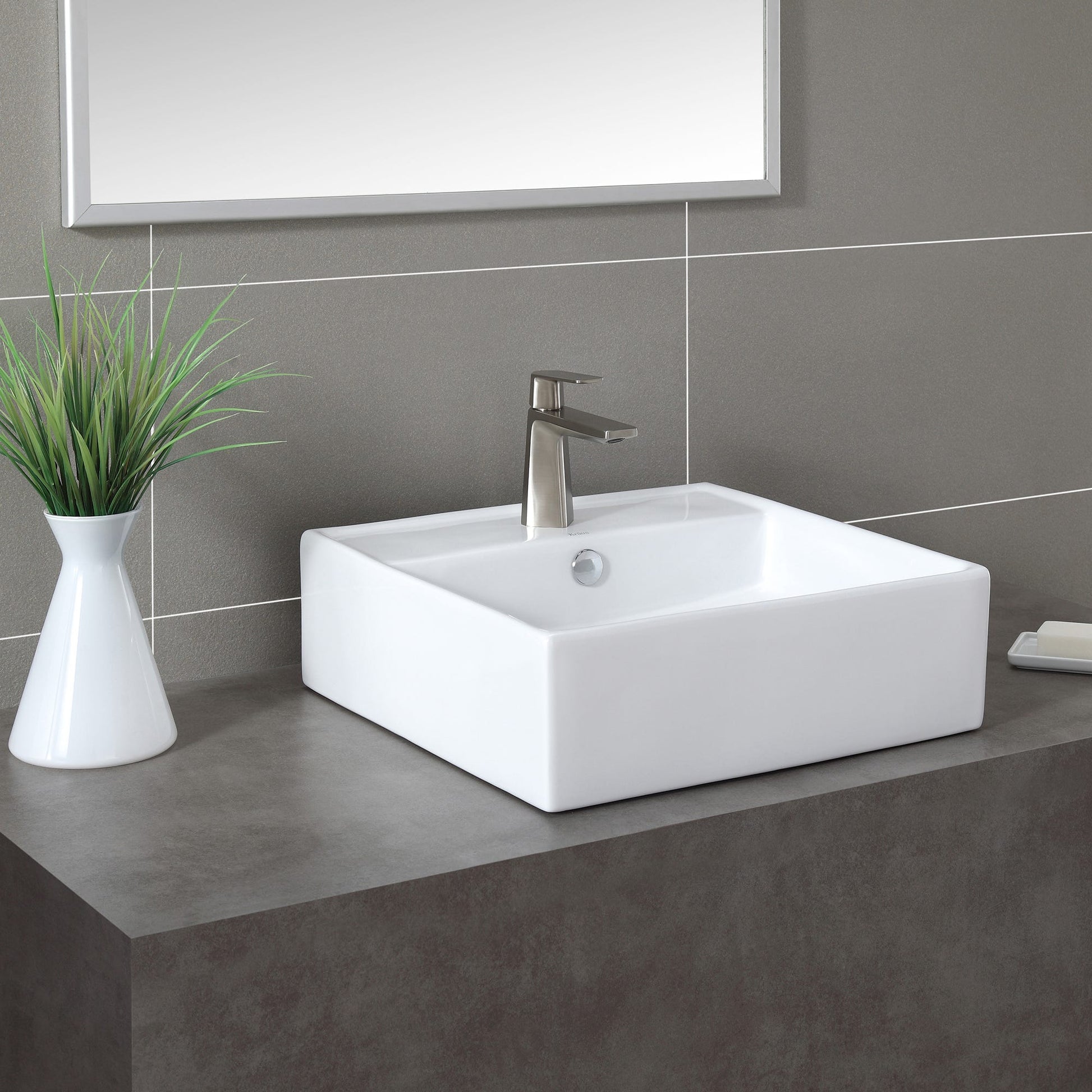 White / Satin Nickel