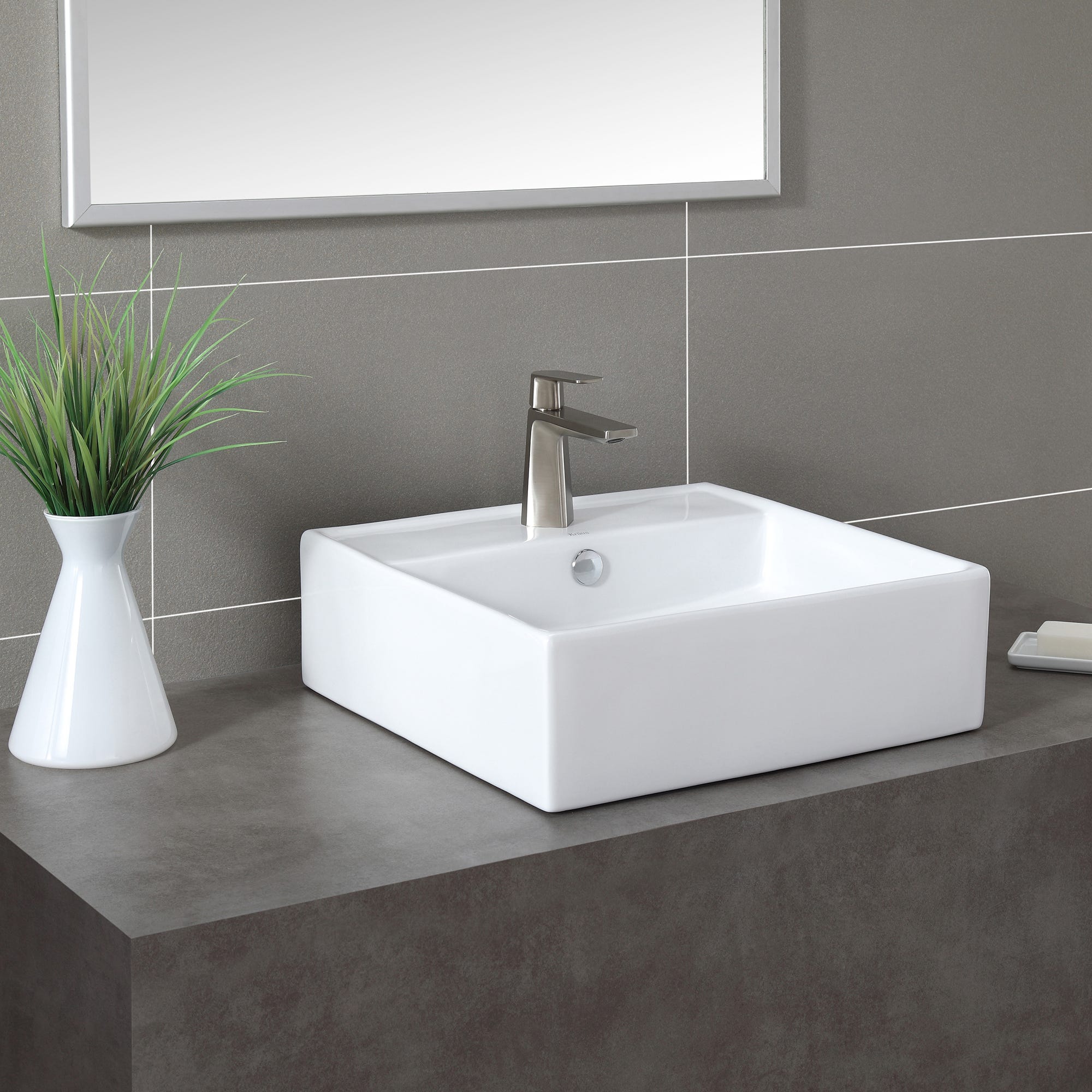 White / Satin Nickel