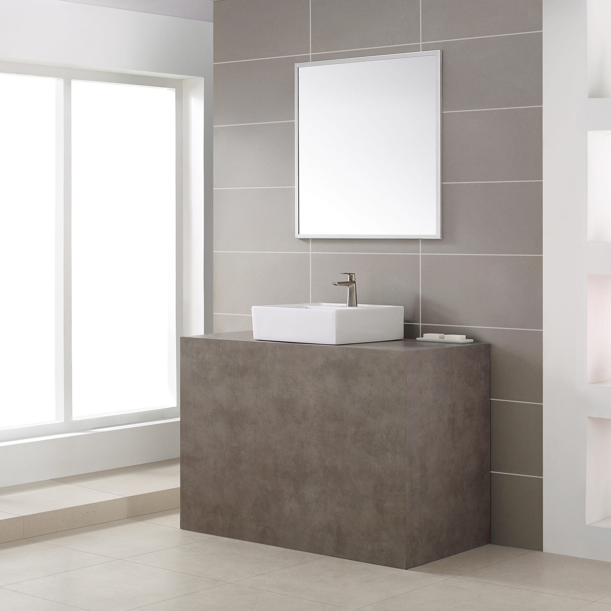 White / Satin Nickel