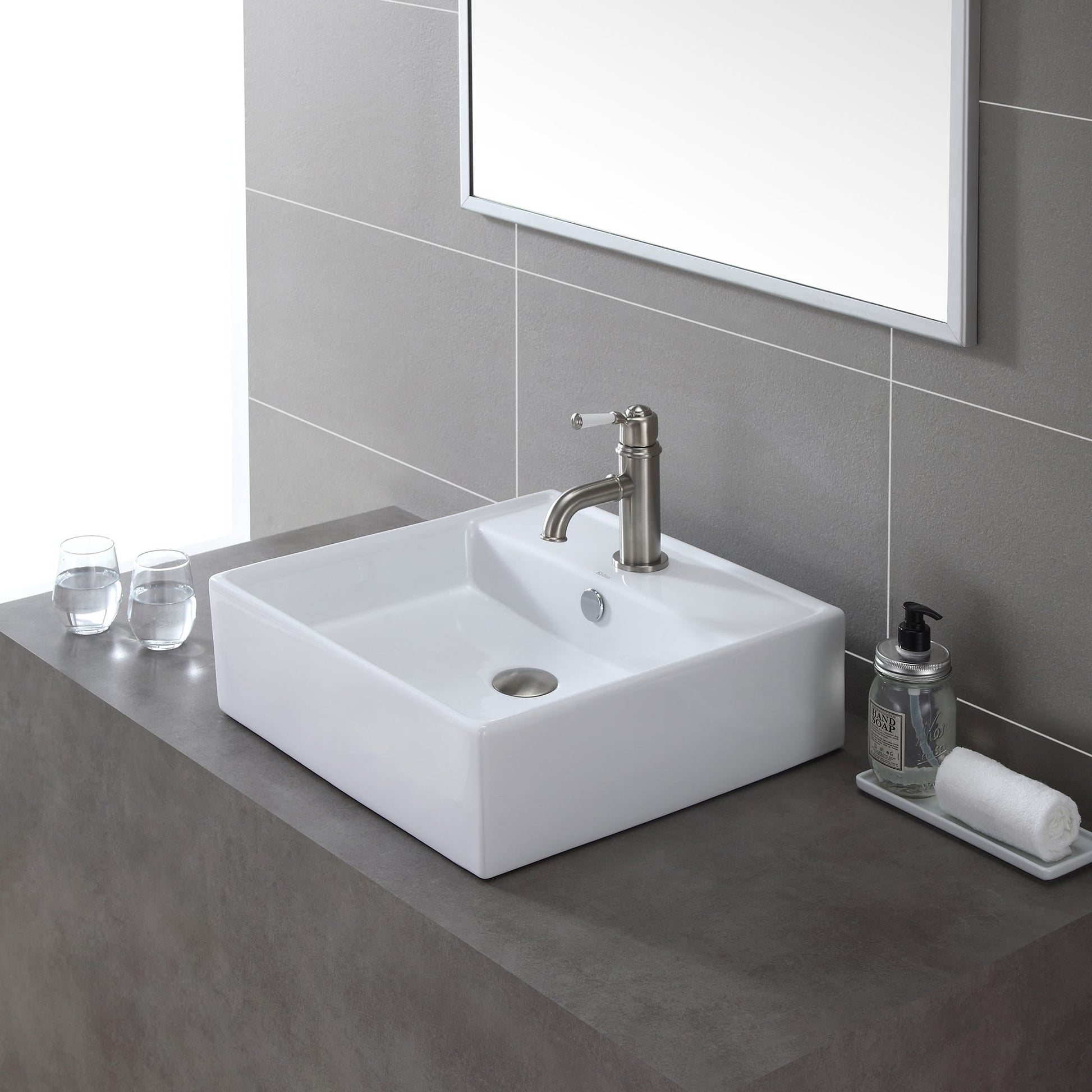 White / Satin Nickel