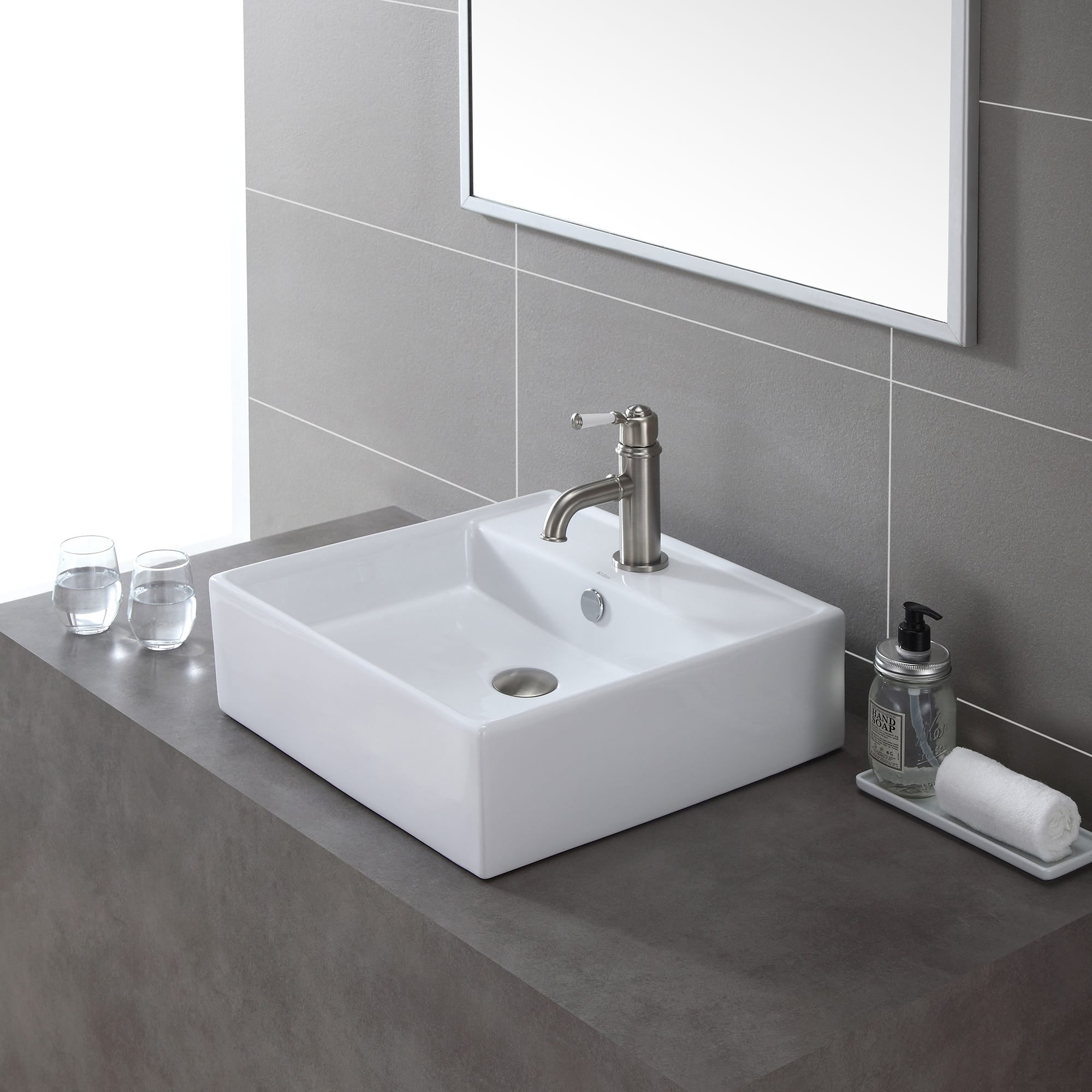 White / Satin Nickel
