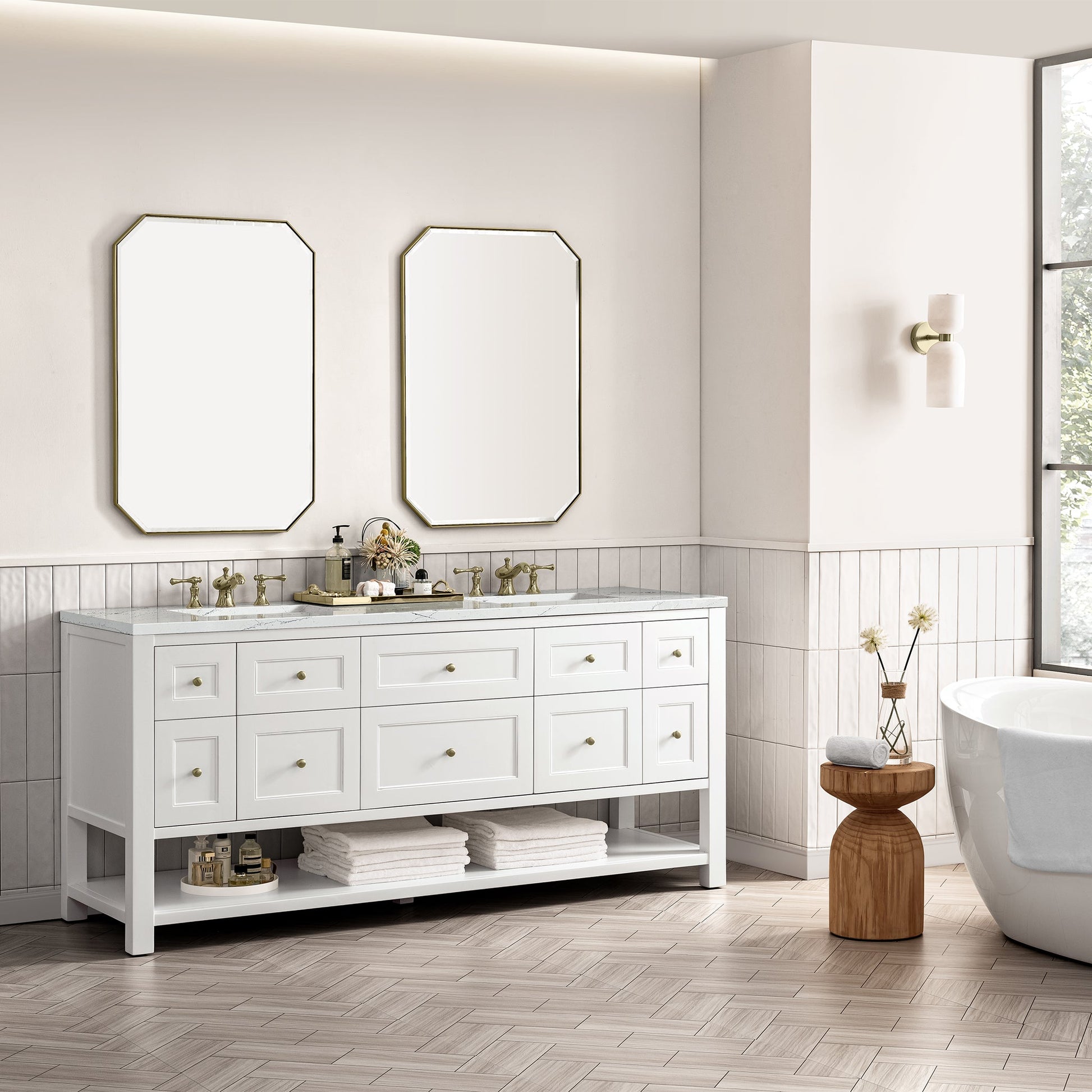 Bright White / Ethereal Noctis - 3 Faucet Holes