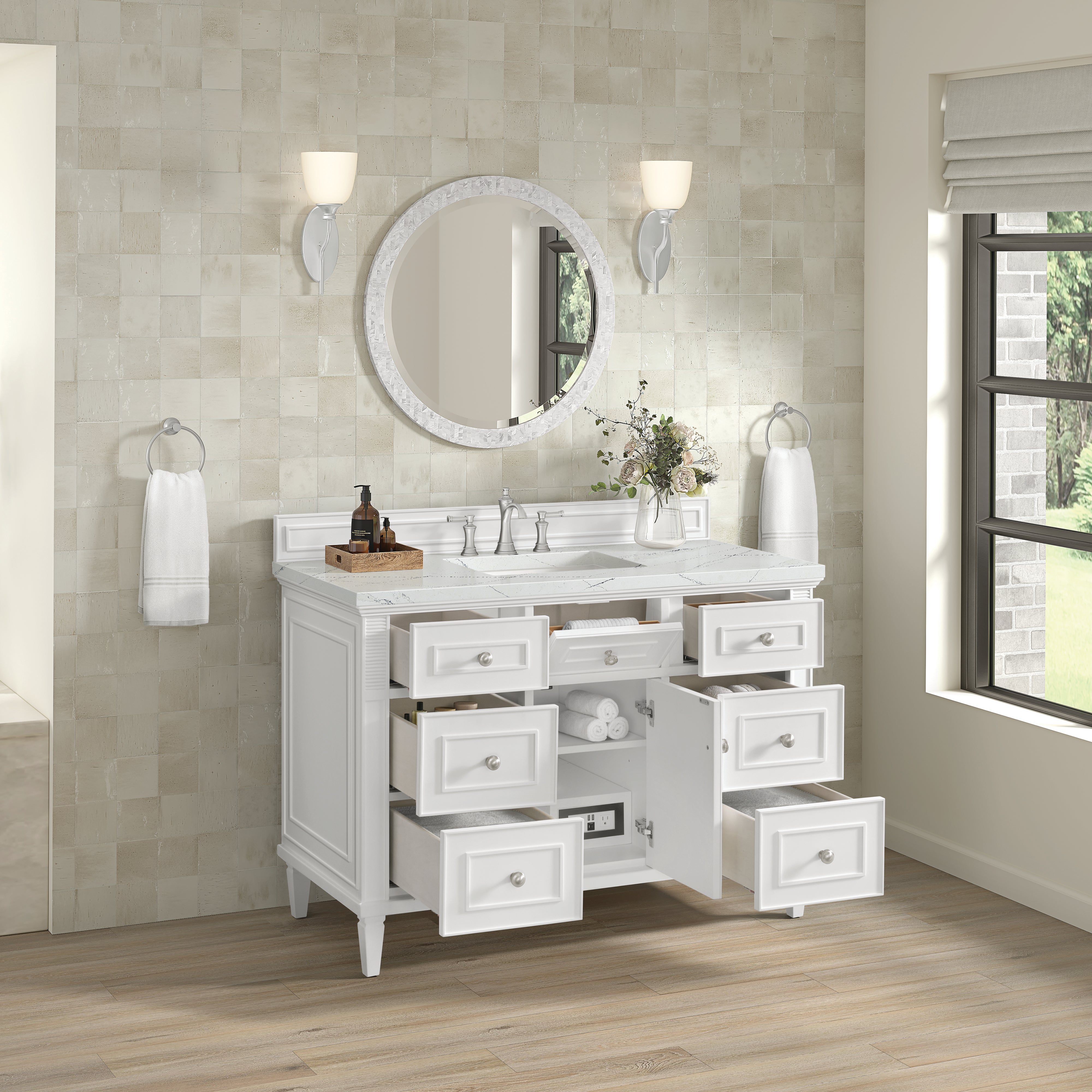 Bright White / Ethereal Noctis - 3 Faucet Holes