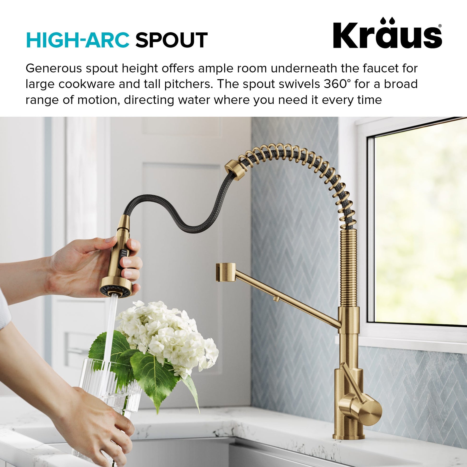 Brushed Brass / 2-in-1 Filter