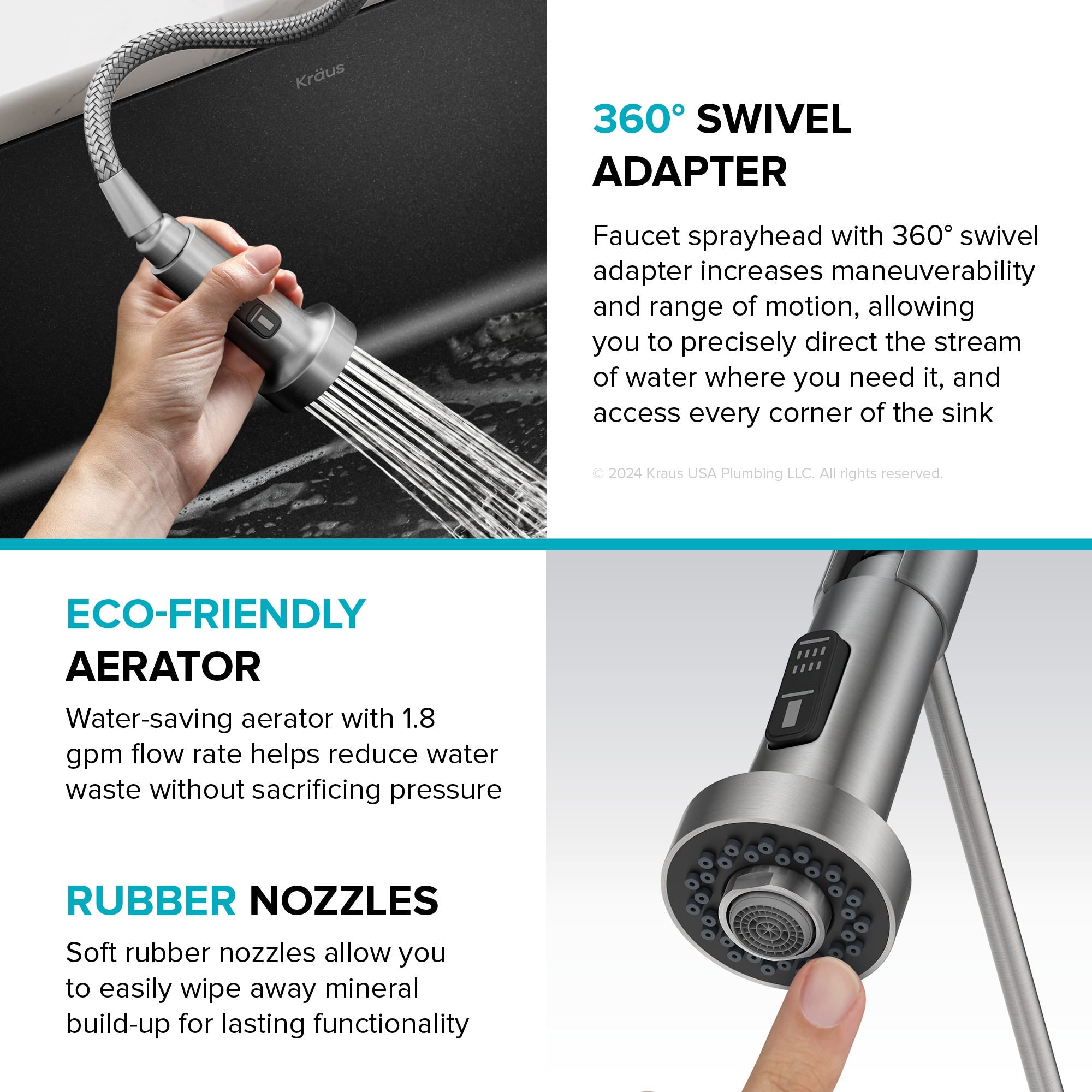Spot Free Stainless Steel / 2-in-1 Filter