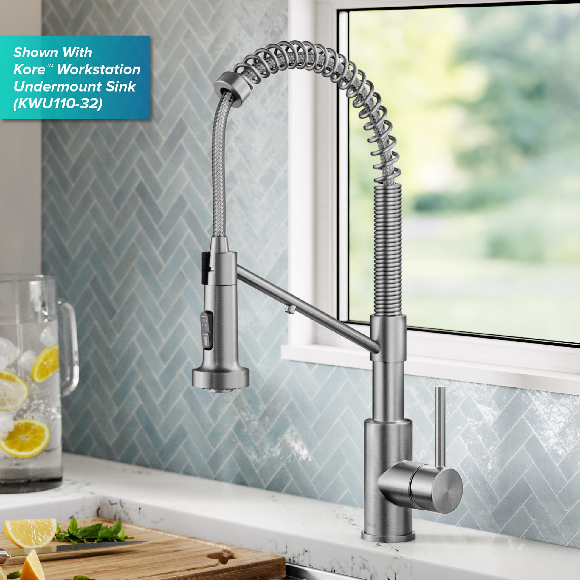Spot Free Stainless Steel / 2-in-1 Filter