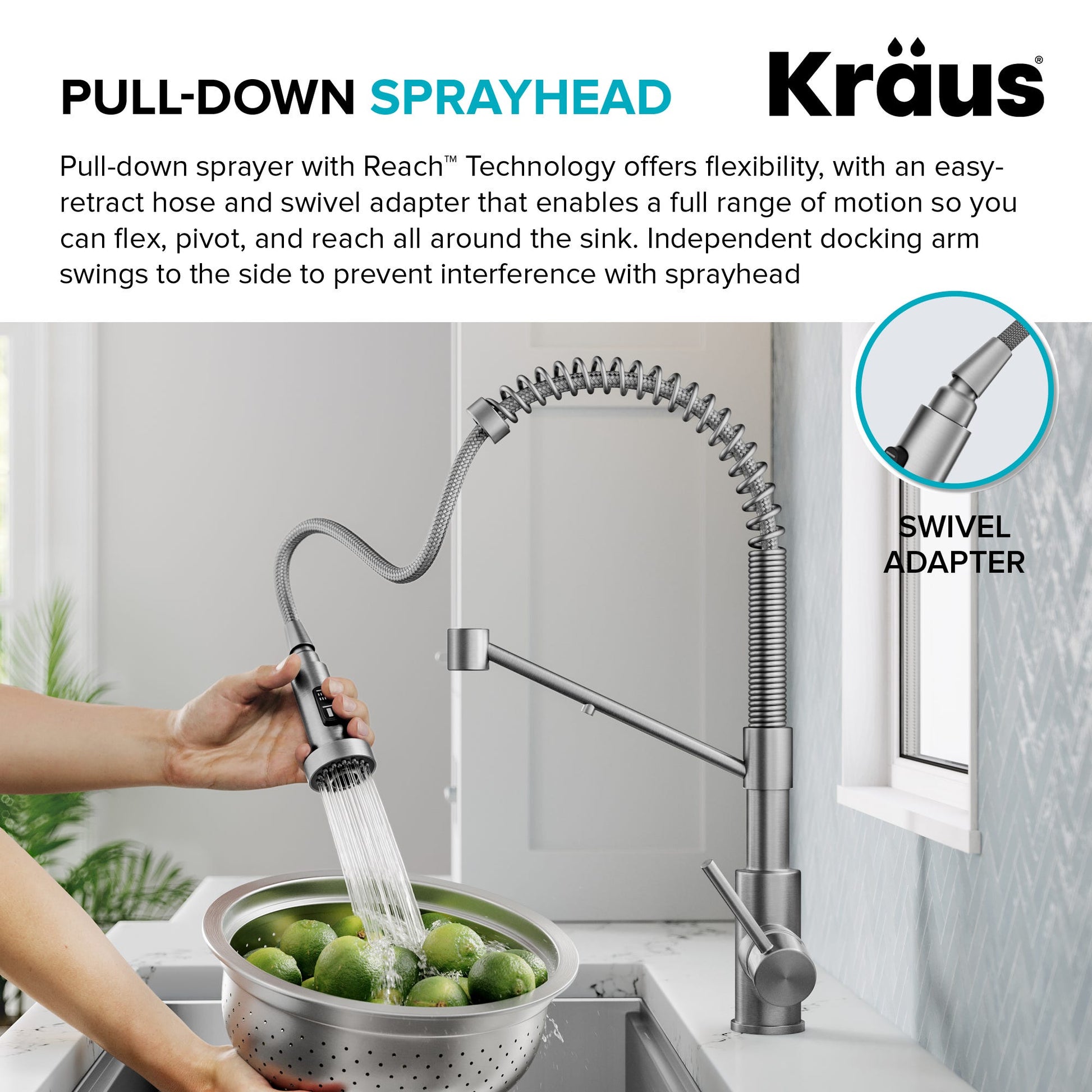 Spot Free Stainless Steel / 2-in-1 Filter