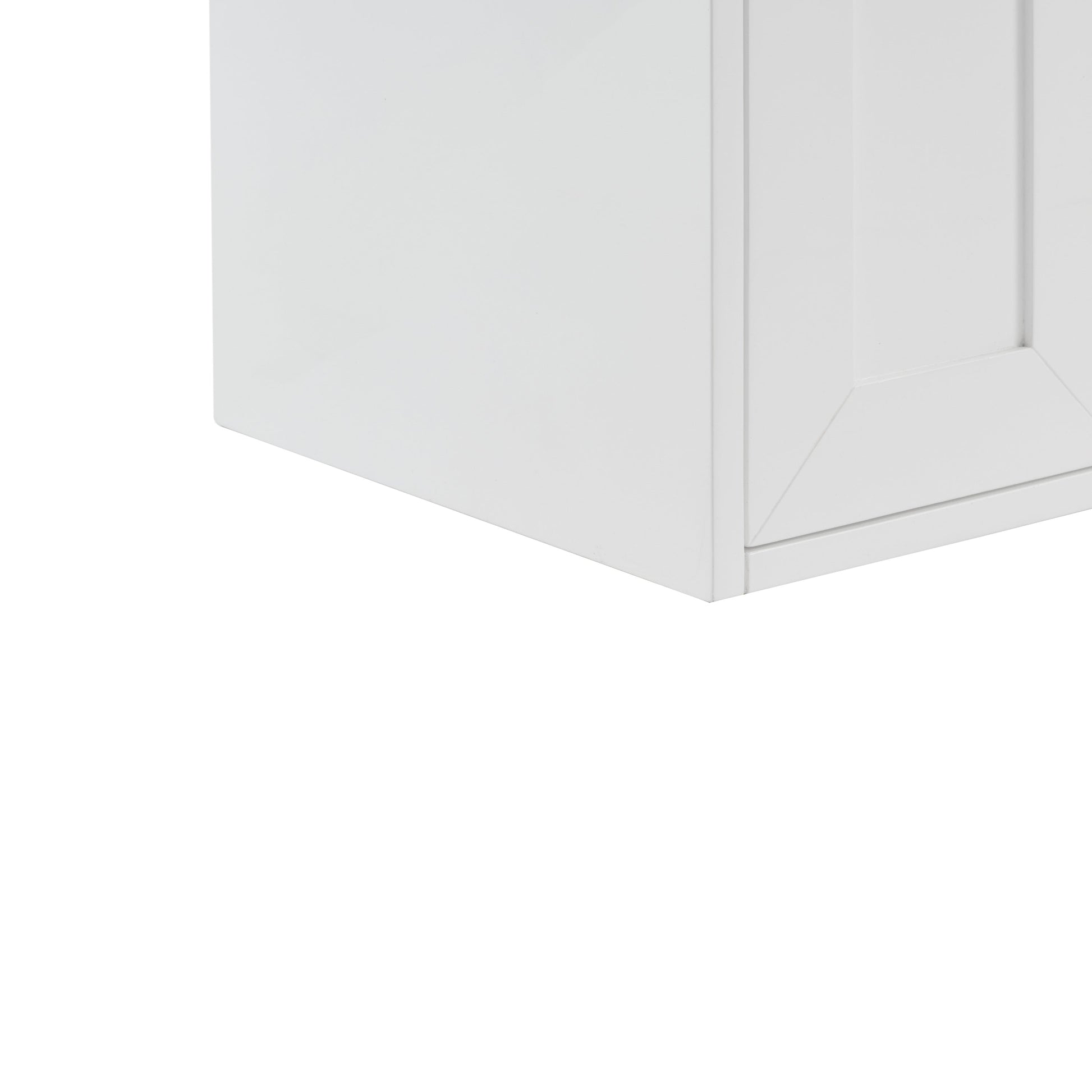Glossy White / Champagne Brass