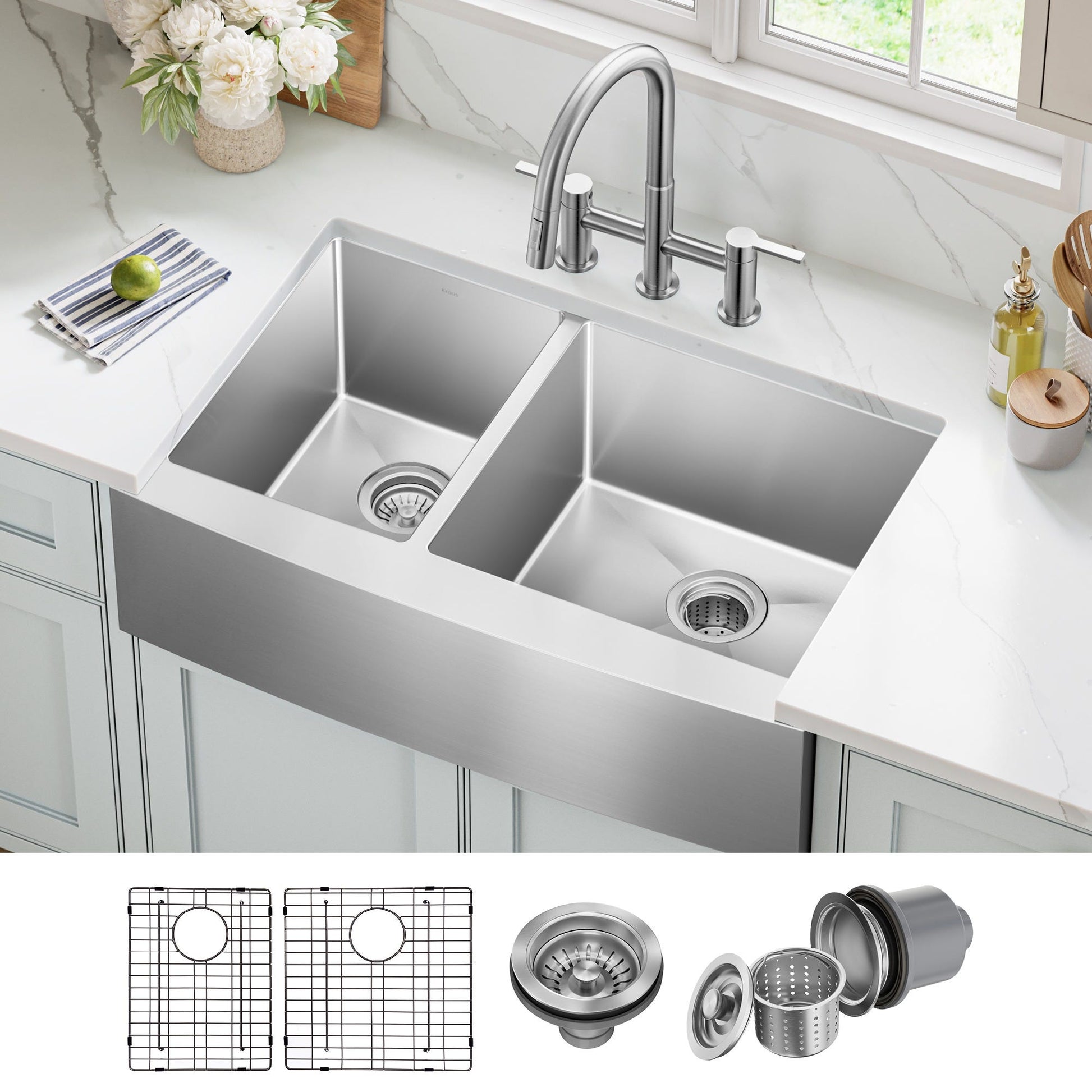 Stainless Steel / Double Bowl 40/60
