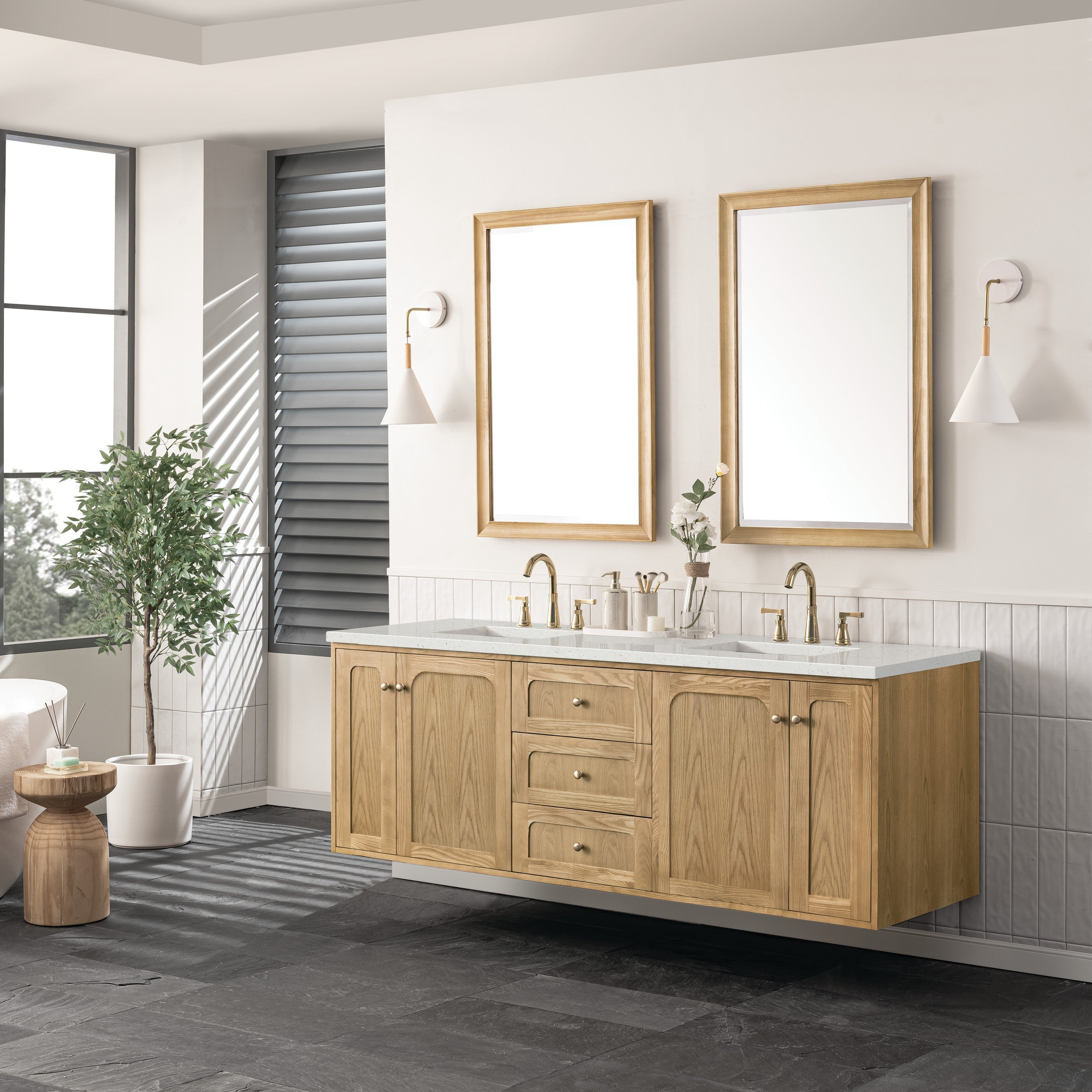 Light Natural Oak / Lime Delight - 3 Faucet Holes